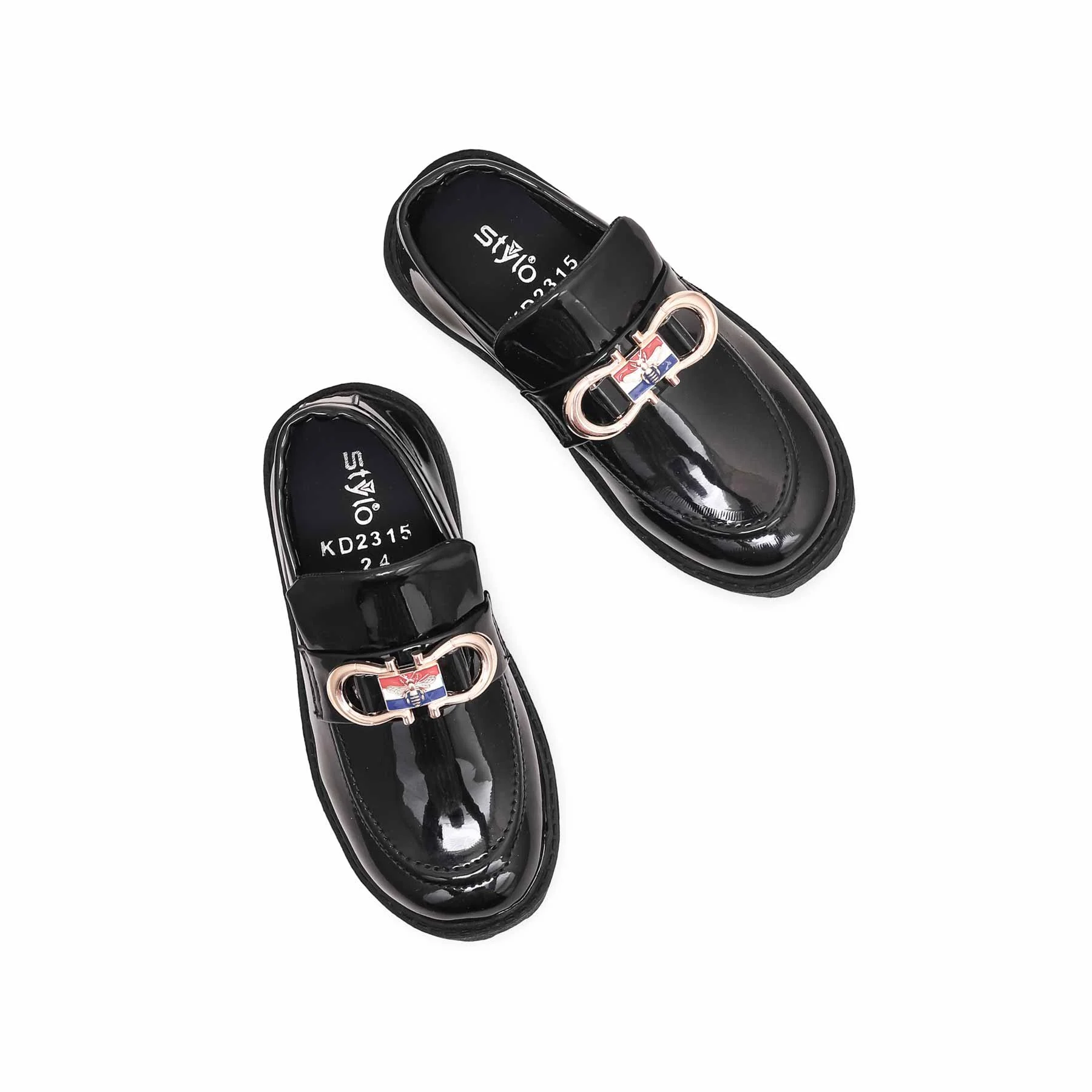 Boys Black Formal Moccasin KD2315 - Image 4