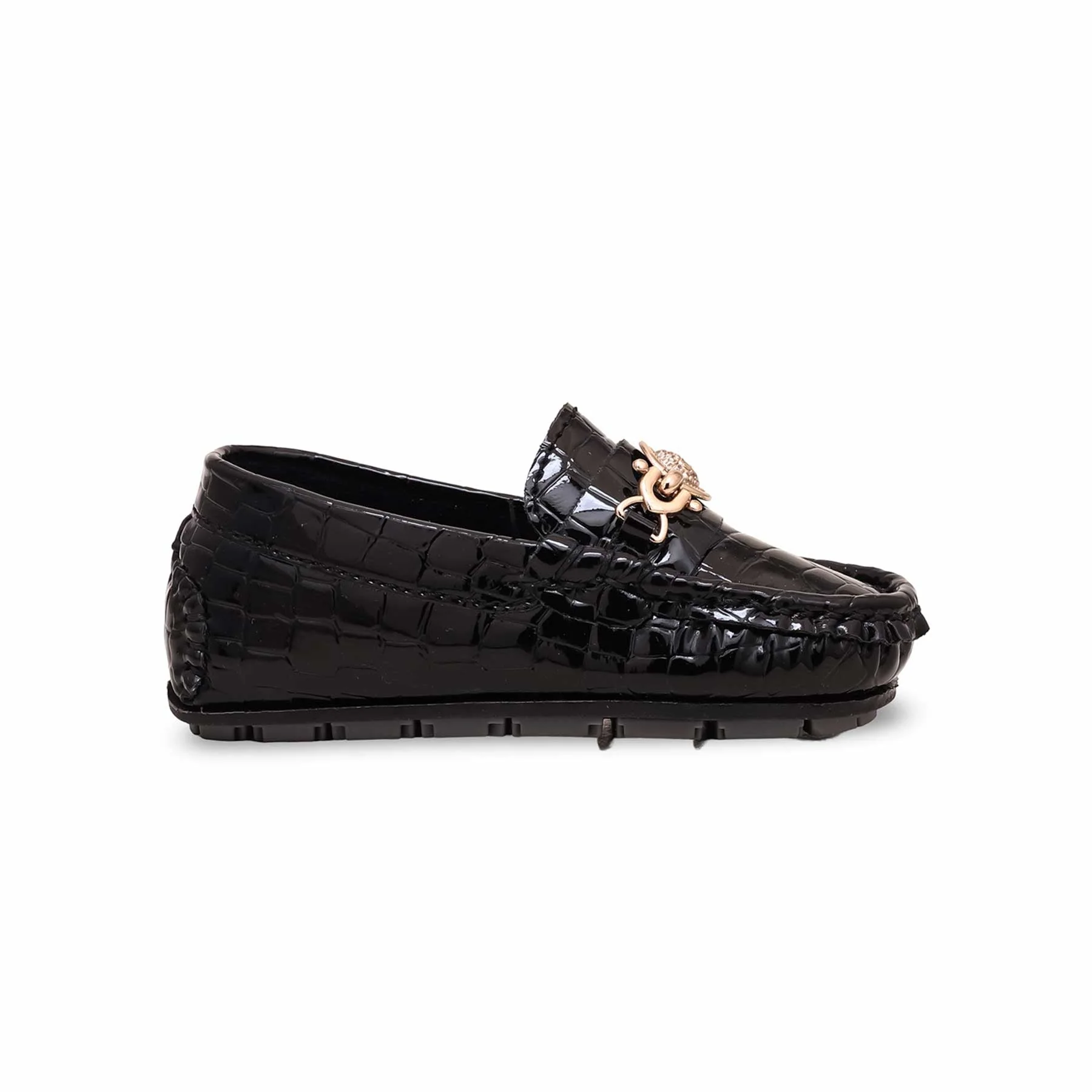 Boys Black Formal Moccasin KD2319 - Image 2
