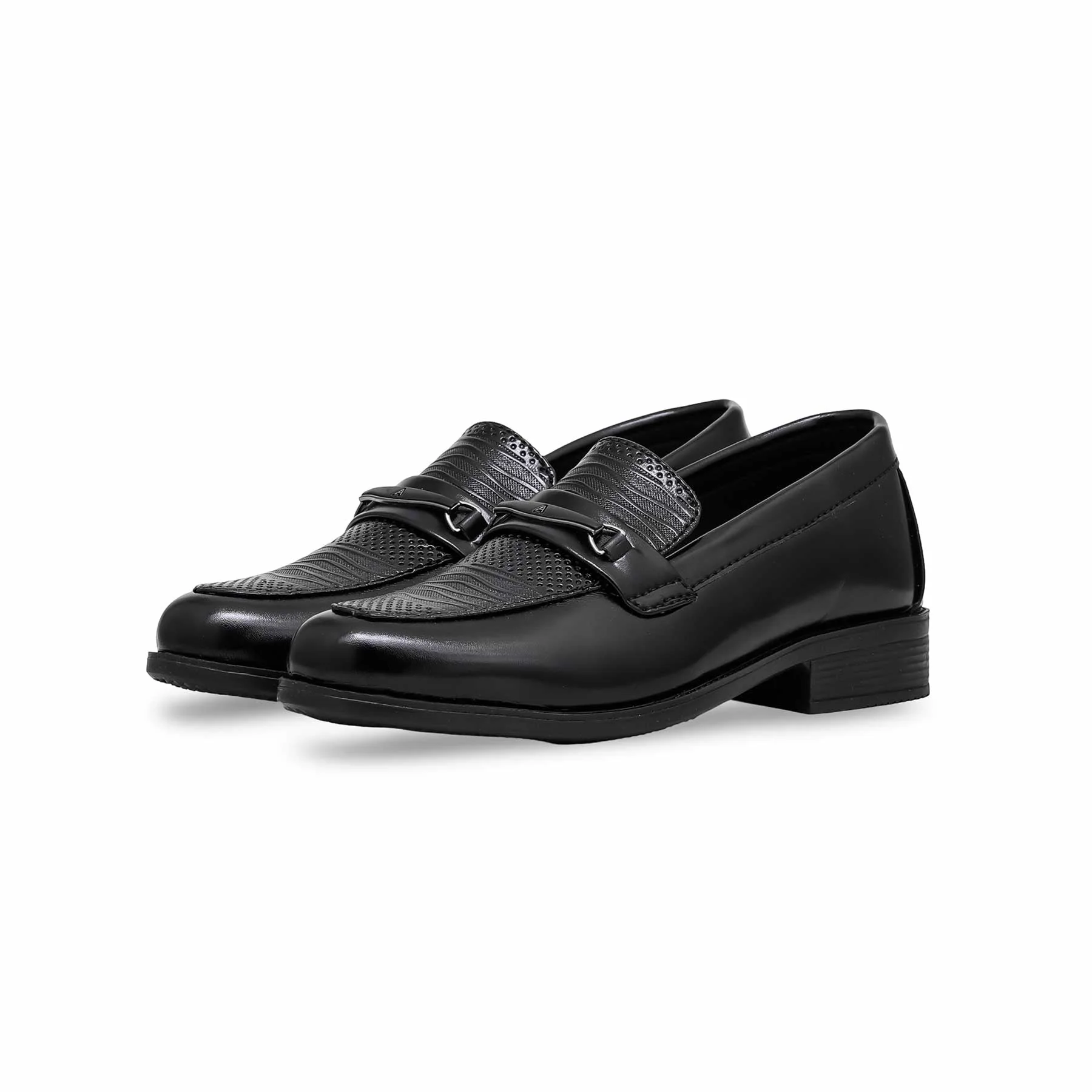 Boys Black Formal Moccasin KD2389 - Image 2