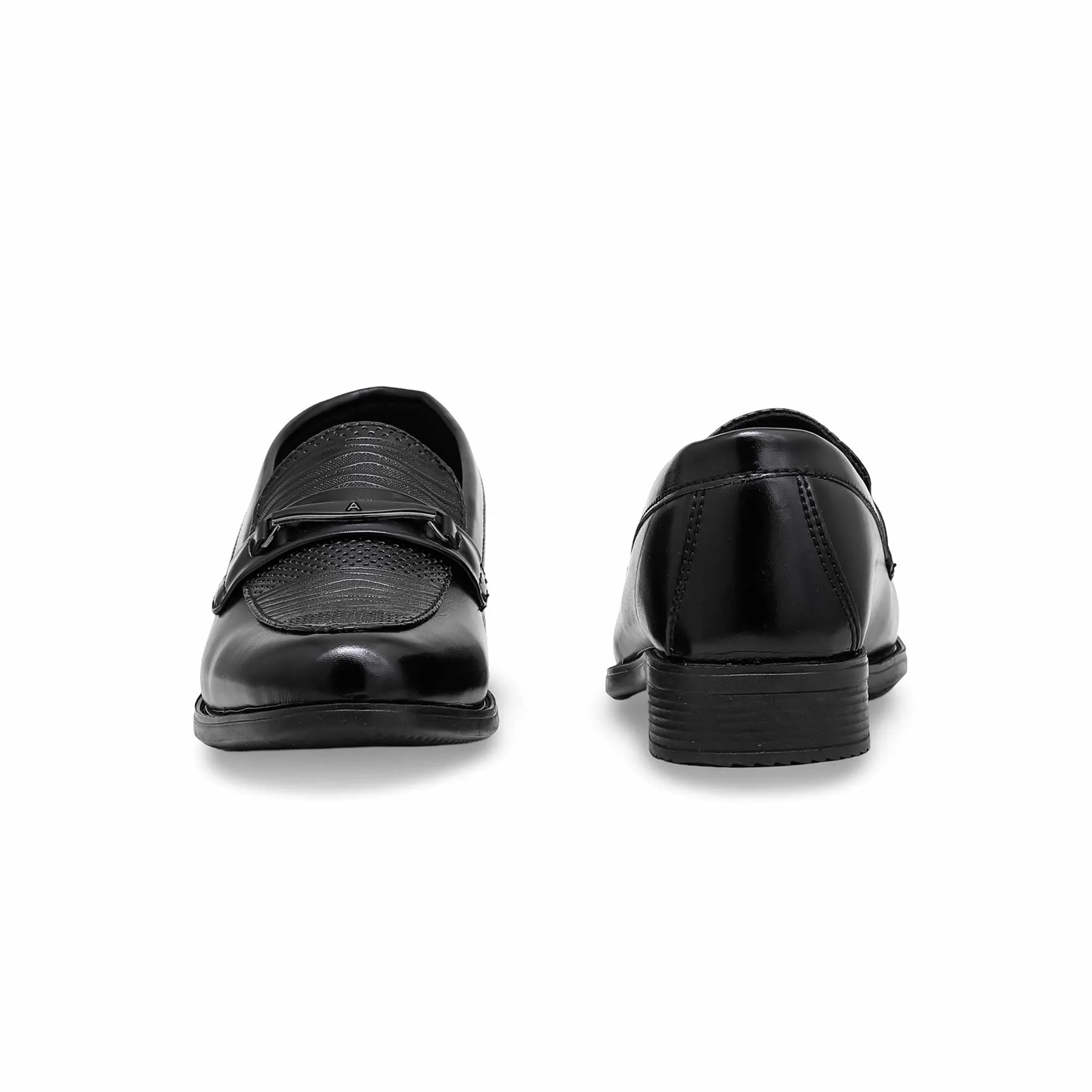 Boys Black Formal Moccasin KD2389 - Image 3