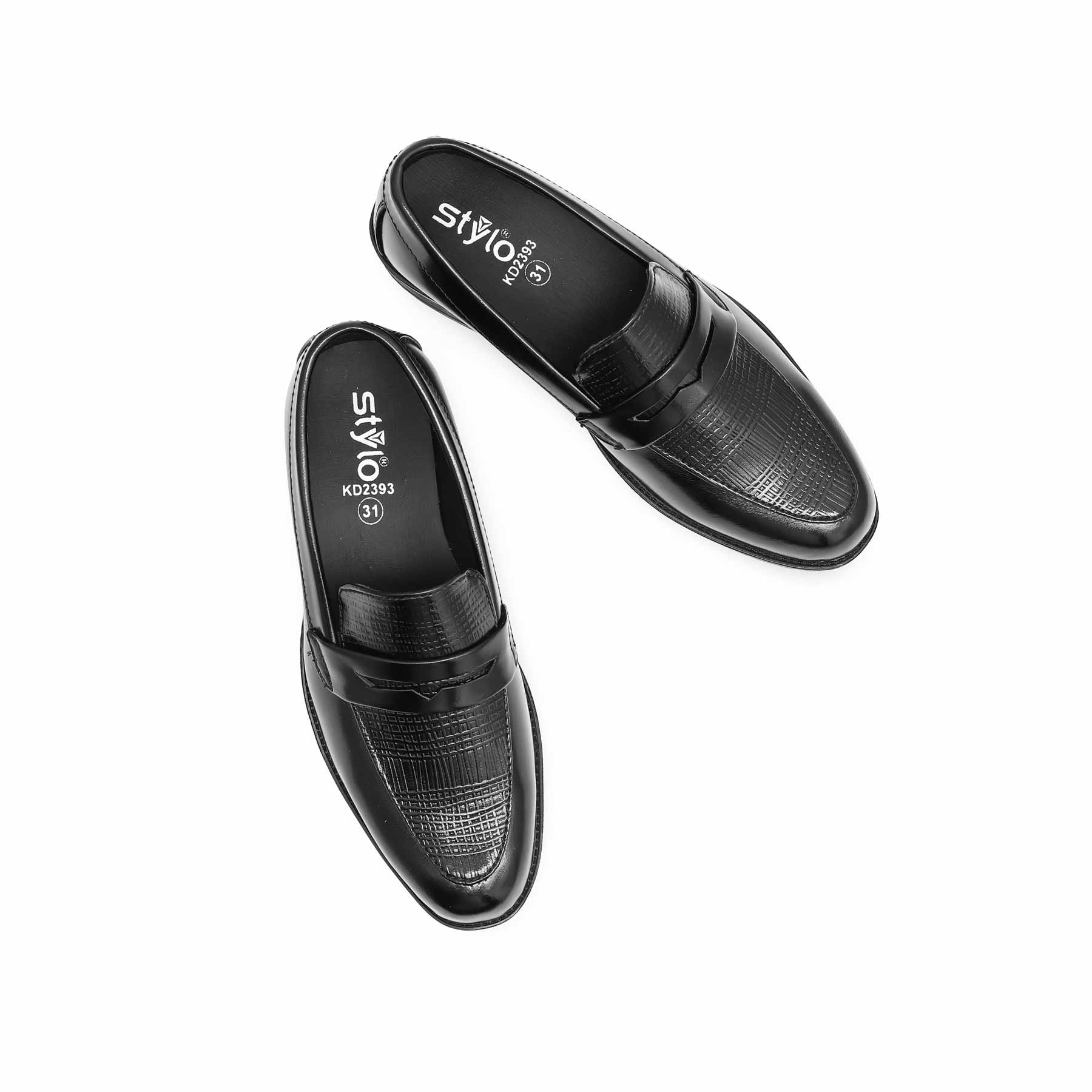 Boys Black Formal Moccasin KD2393 - Image 4