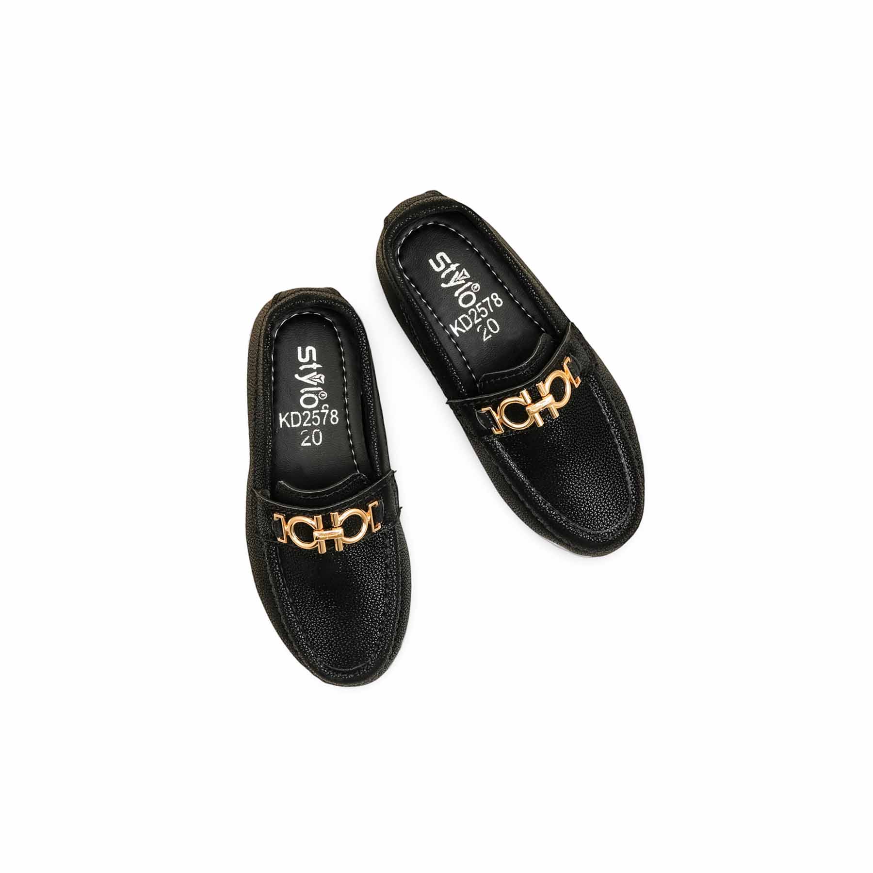 Boys Black Formal Moccasin KD2578 - Image 5