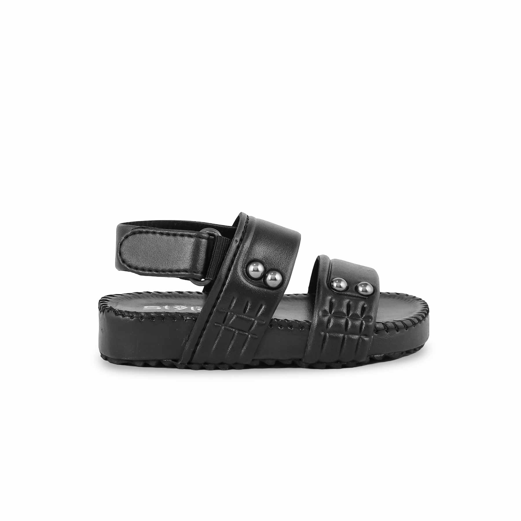 Boys Black Formal Sandal KD4728 - Image 2
