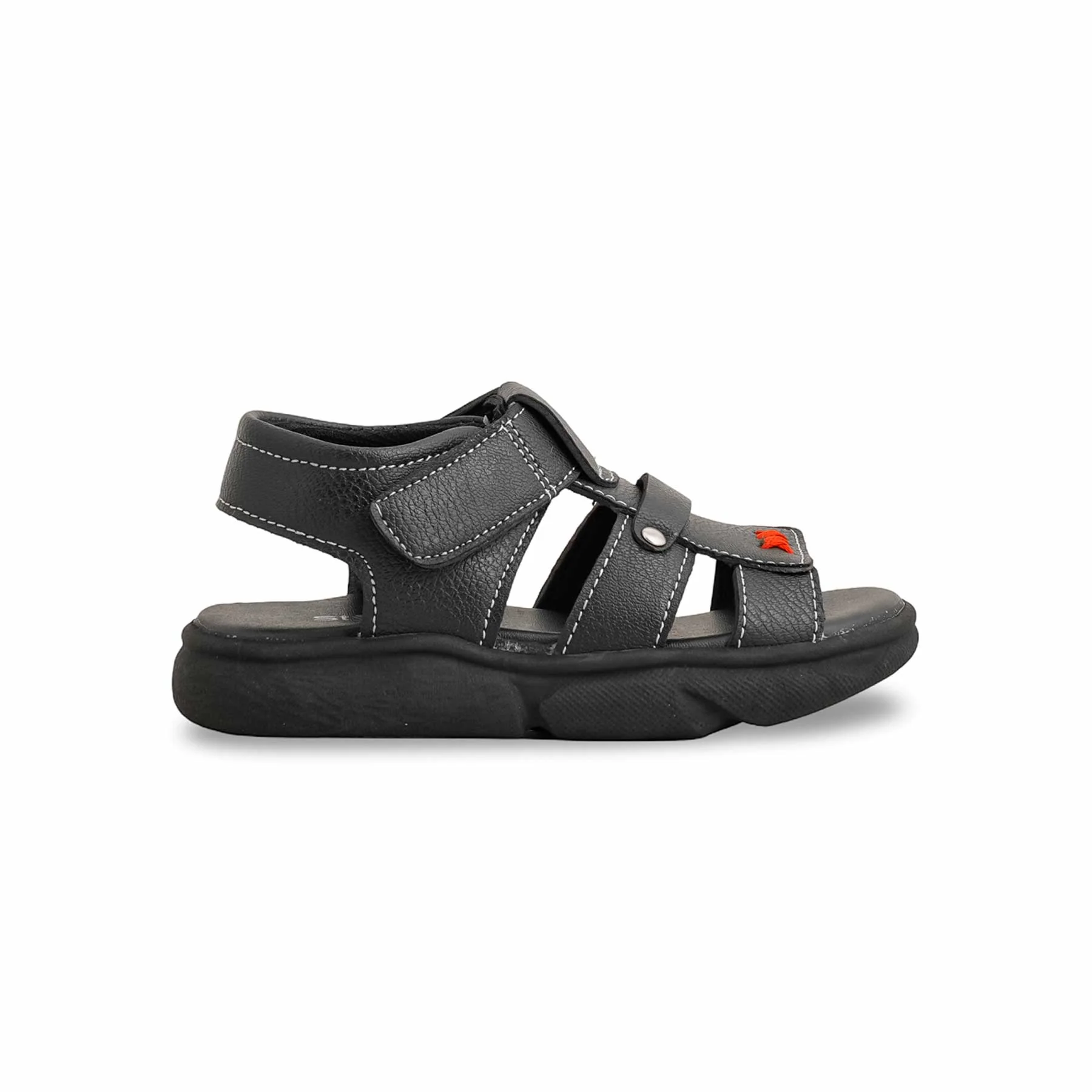 Boys Black Formal Sandal KD4863 - Image 2