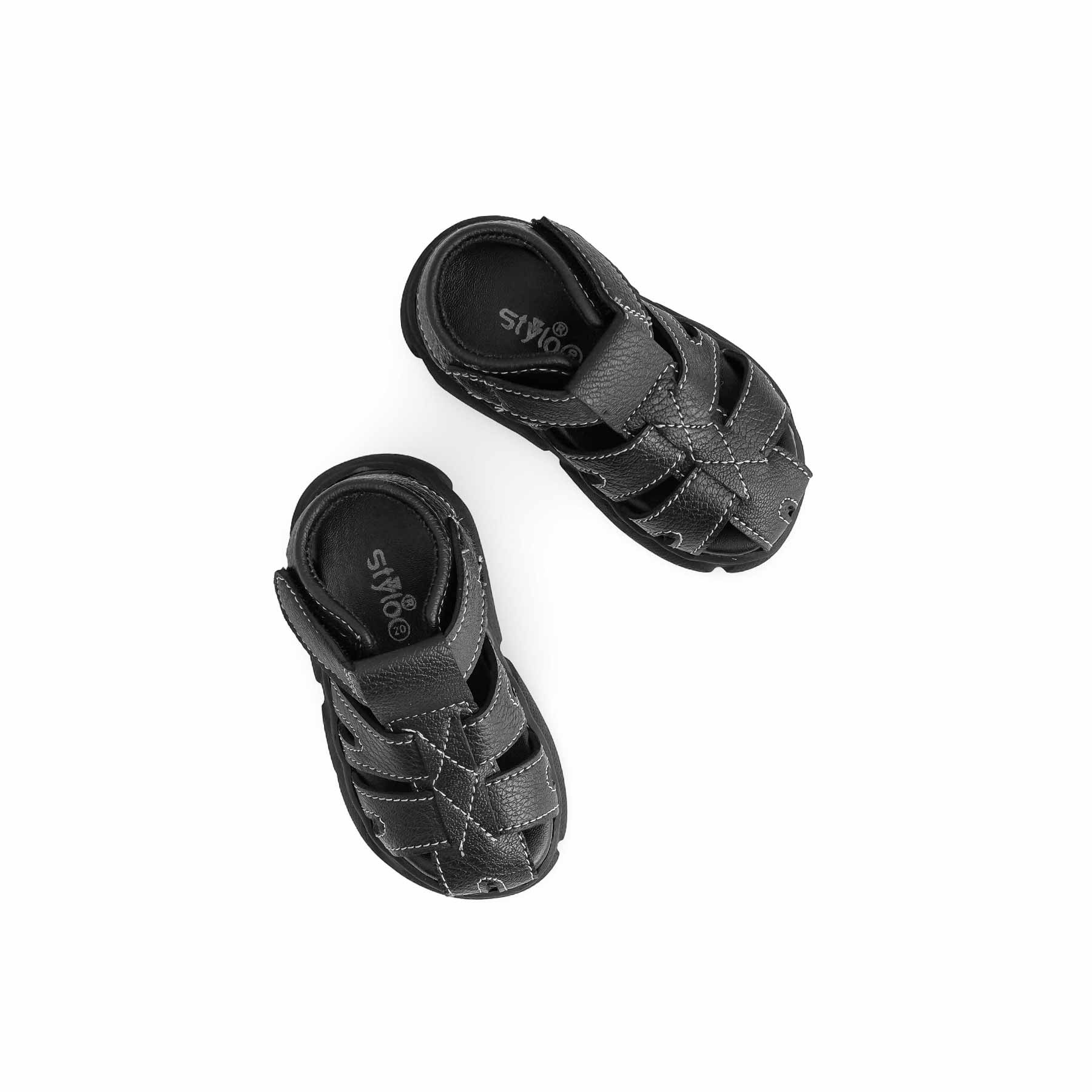 Boys Black Formal Sandal KD4864 - Image 4