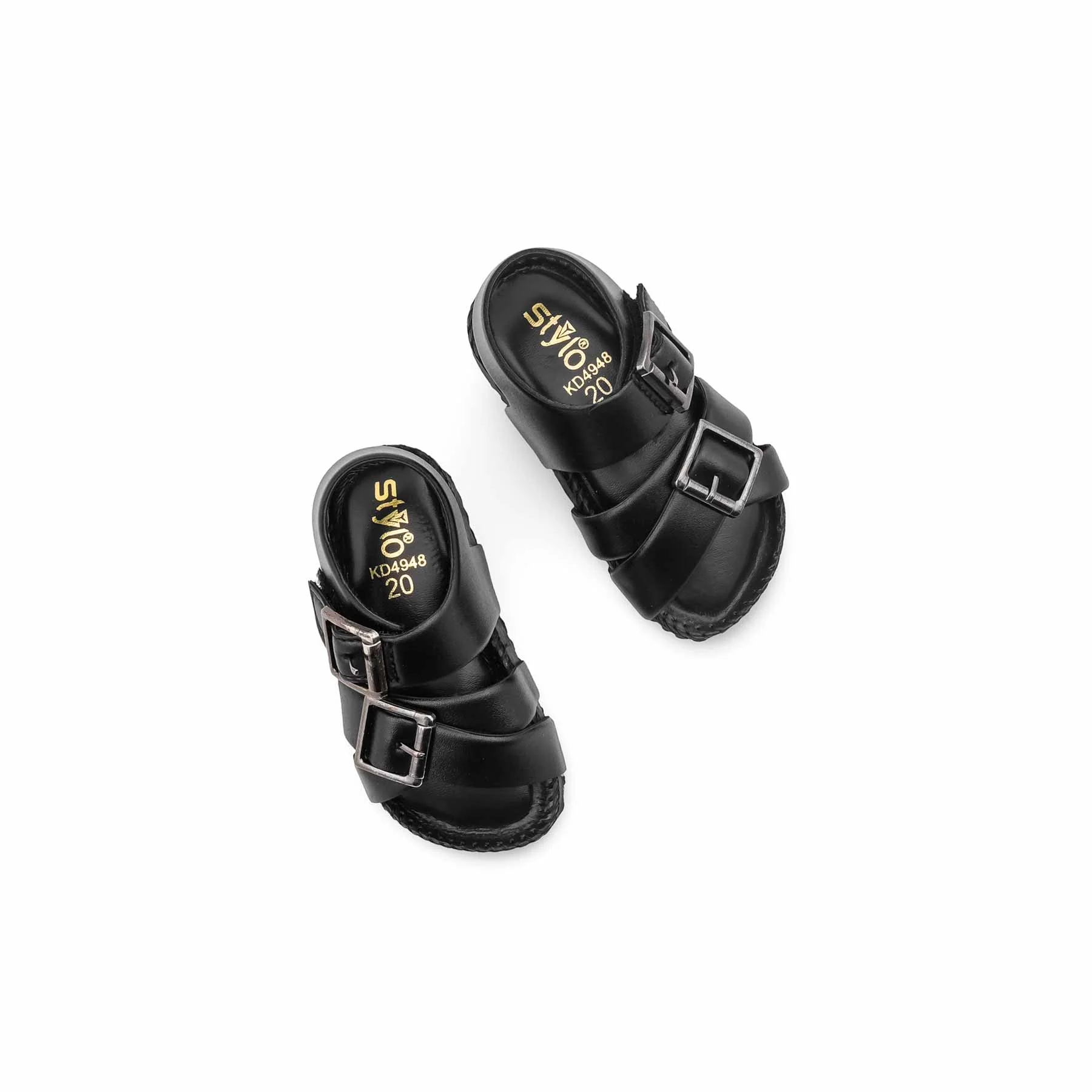 Boys Black Formal Sandal KD4948 - Image 6