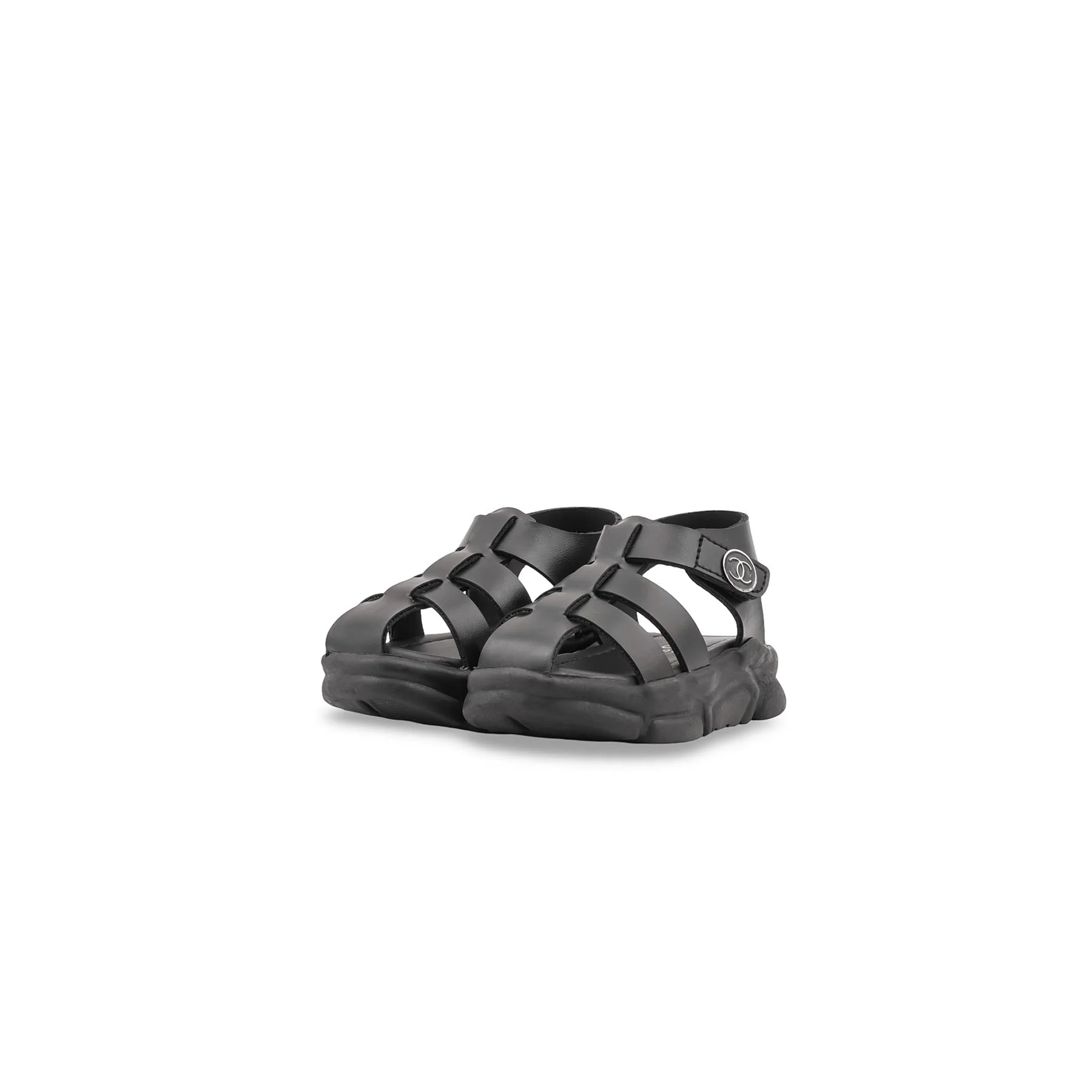 Boys Black Formal Sandal KD4980 - Image 3