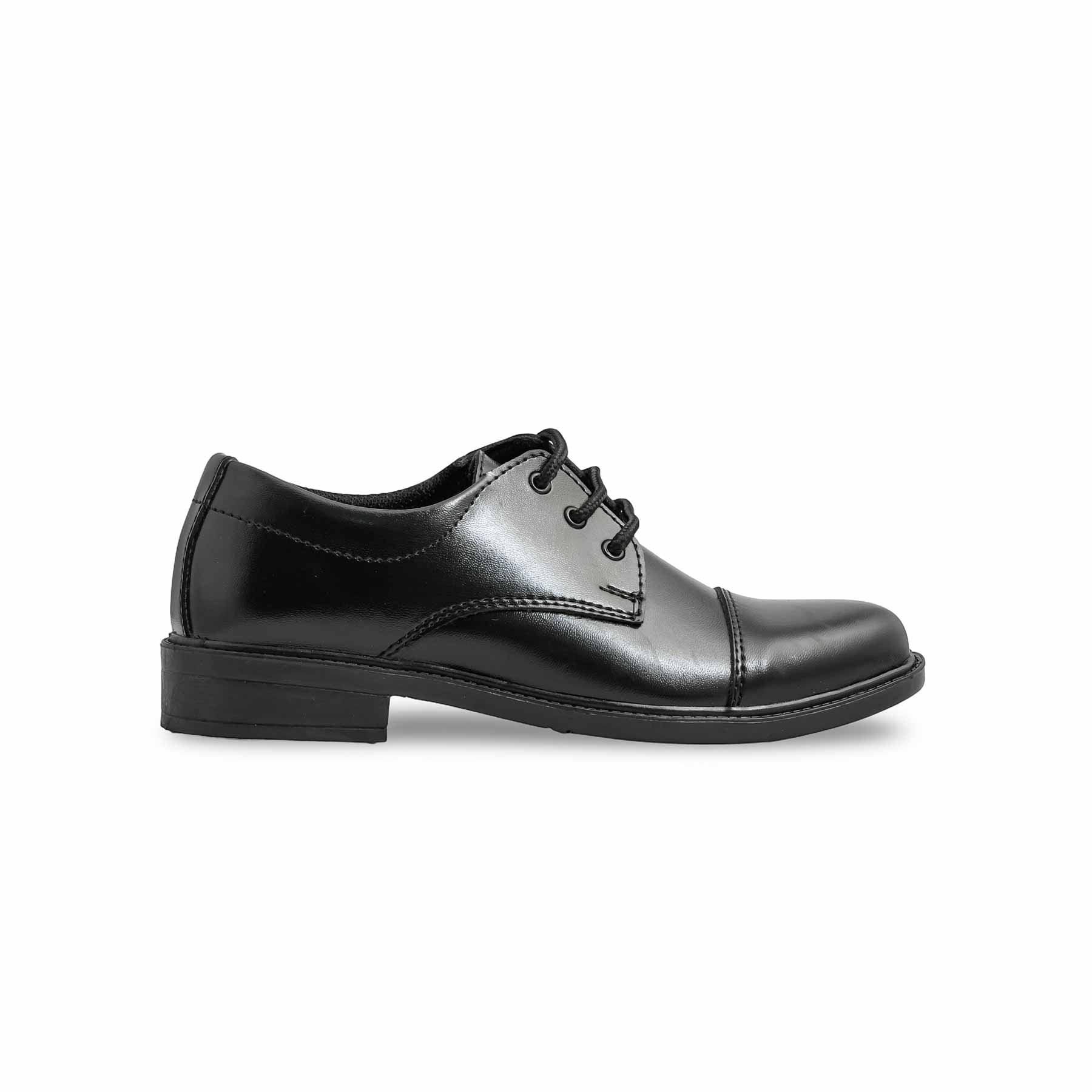 Boys Black Lace Up School Shoes SK0083 - Image 2