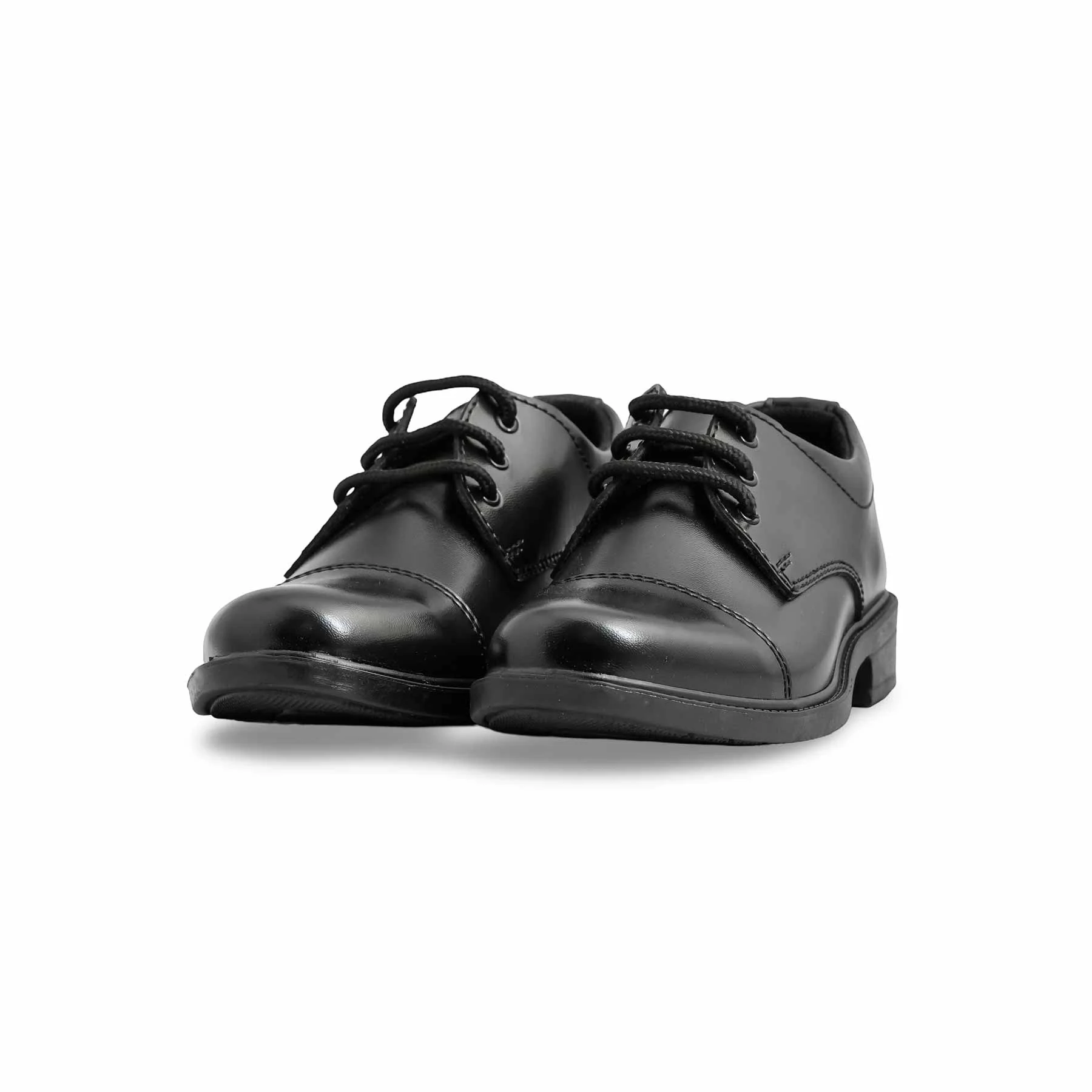 Boys Black Lace Up School Shoes SK0083 - Image 3