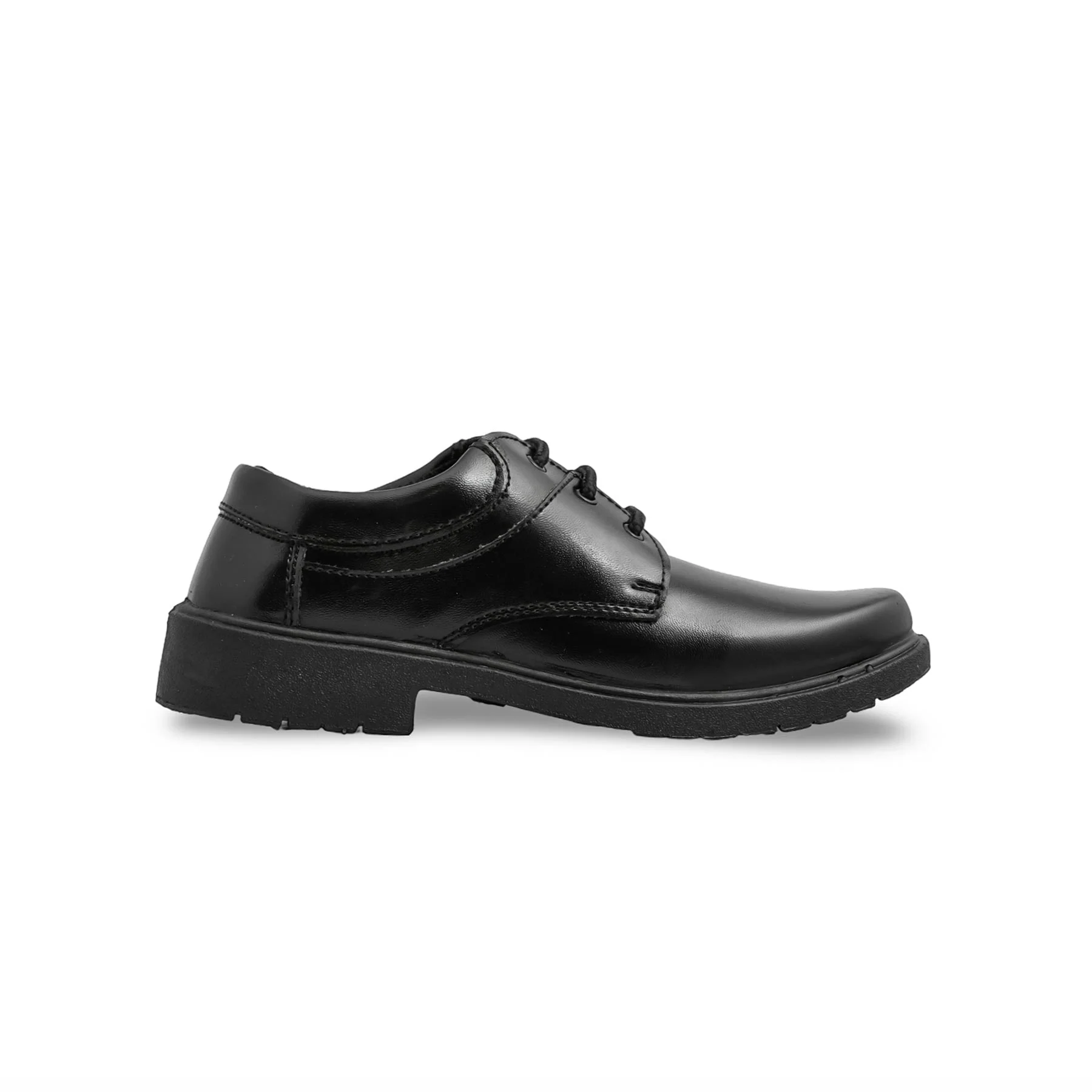 Boys Black Lace Up School Shoes SK1101 - Image 2