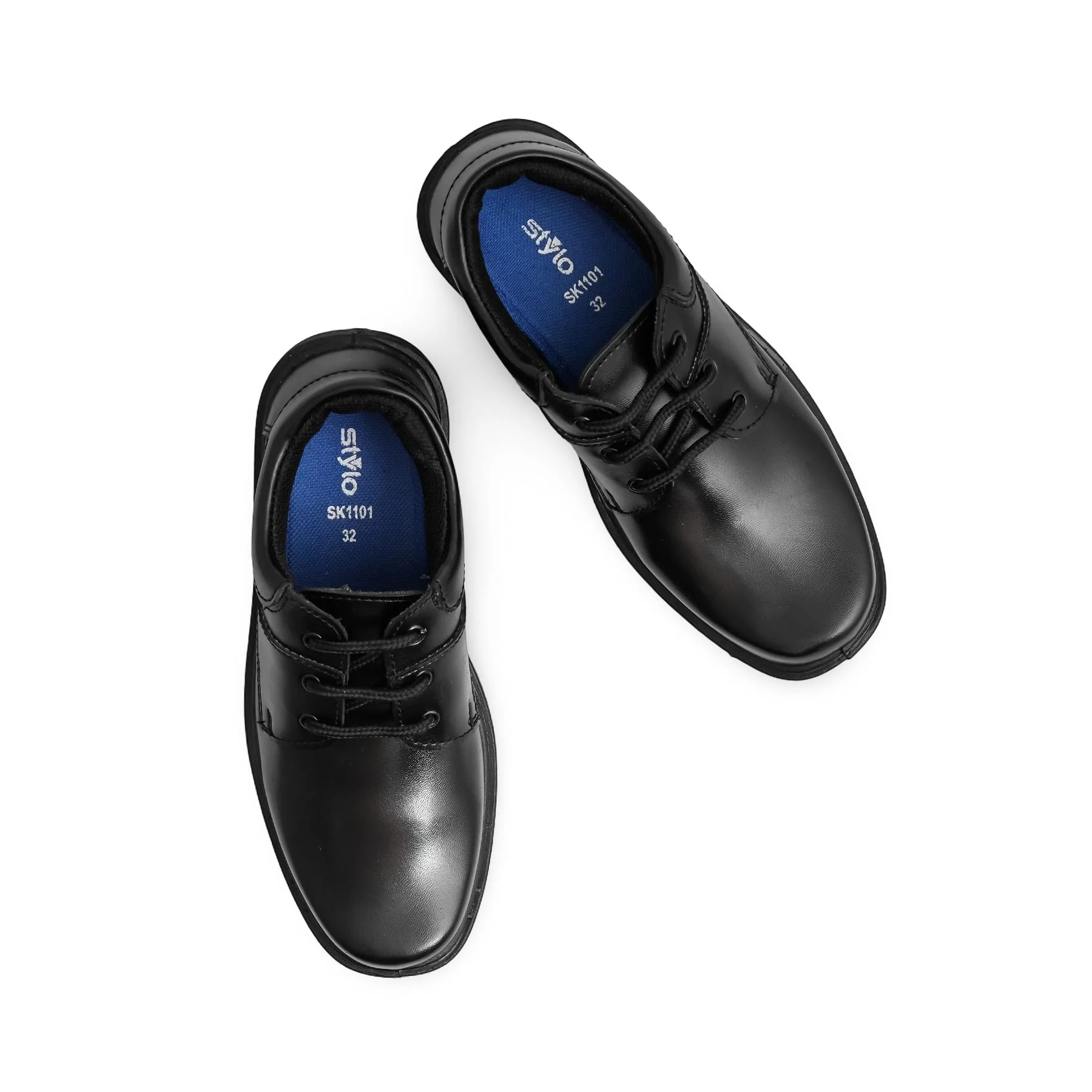 Boys Black Lace Up School Shoes SK1101 - Image 5