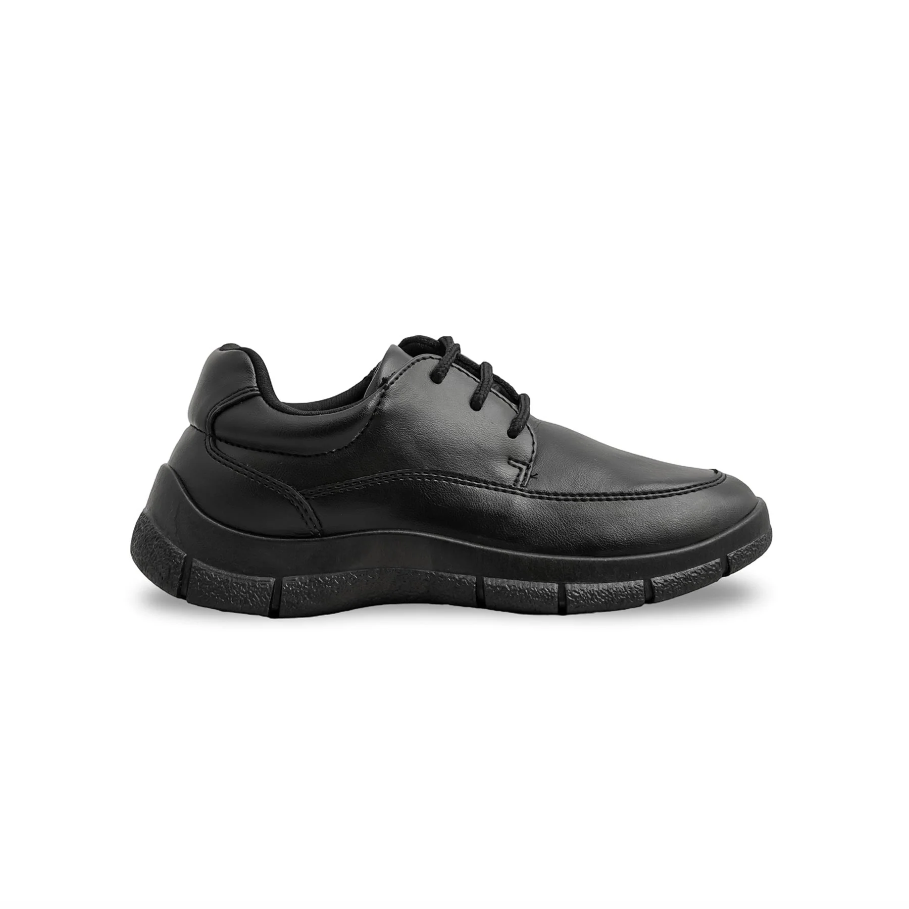 Boys Black Lace Up School Shoes SK1114 - Image 2