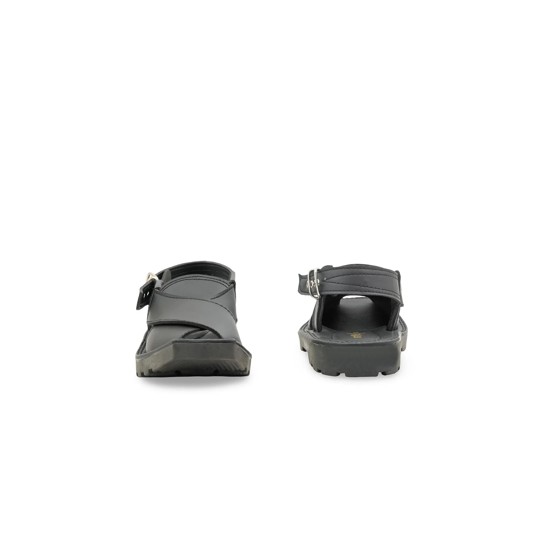 Boys Black Peshawari Chappal KD2656 - Image 5