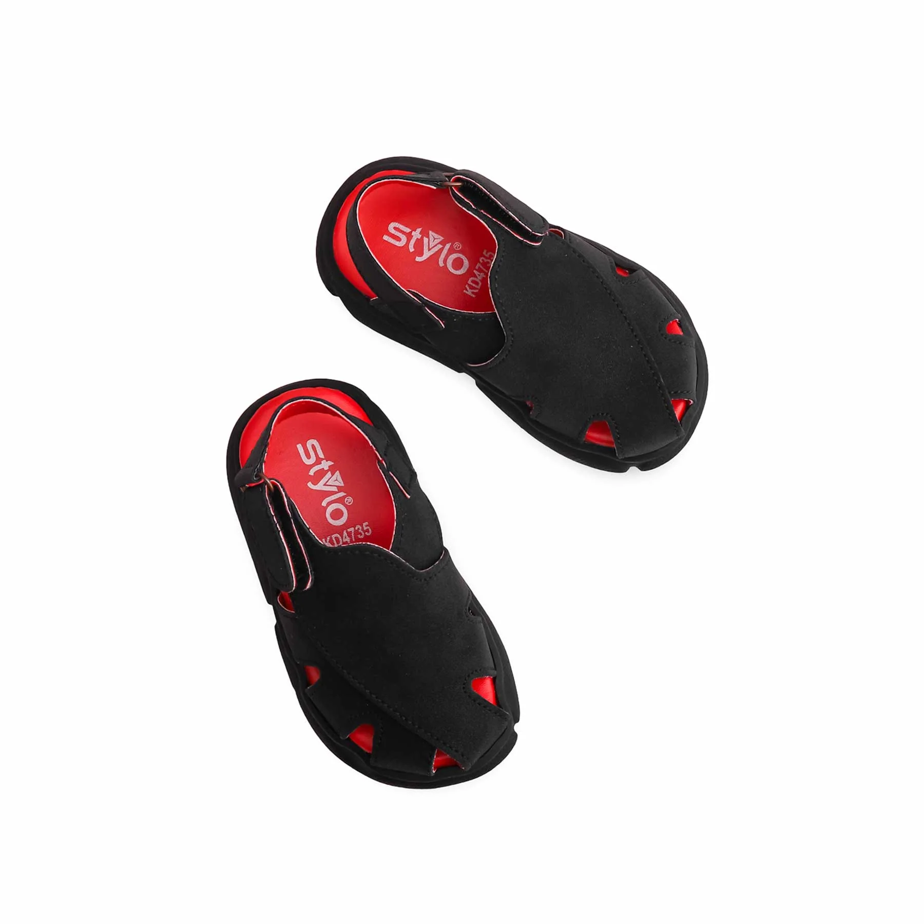 Boys Black Peshawari Chappal KD4735 - Image 5