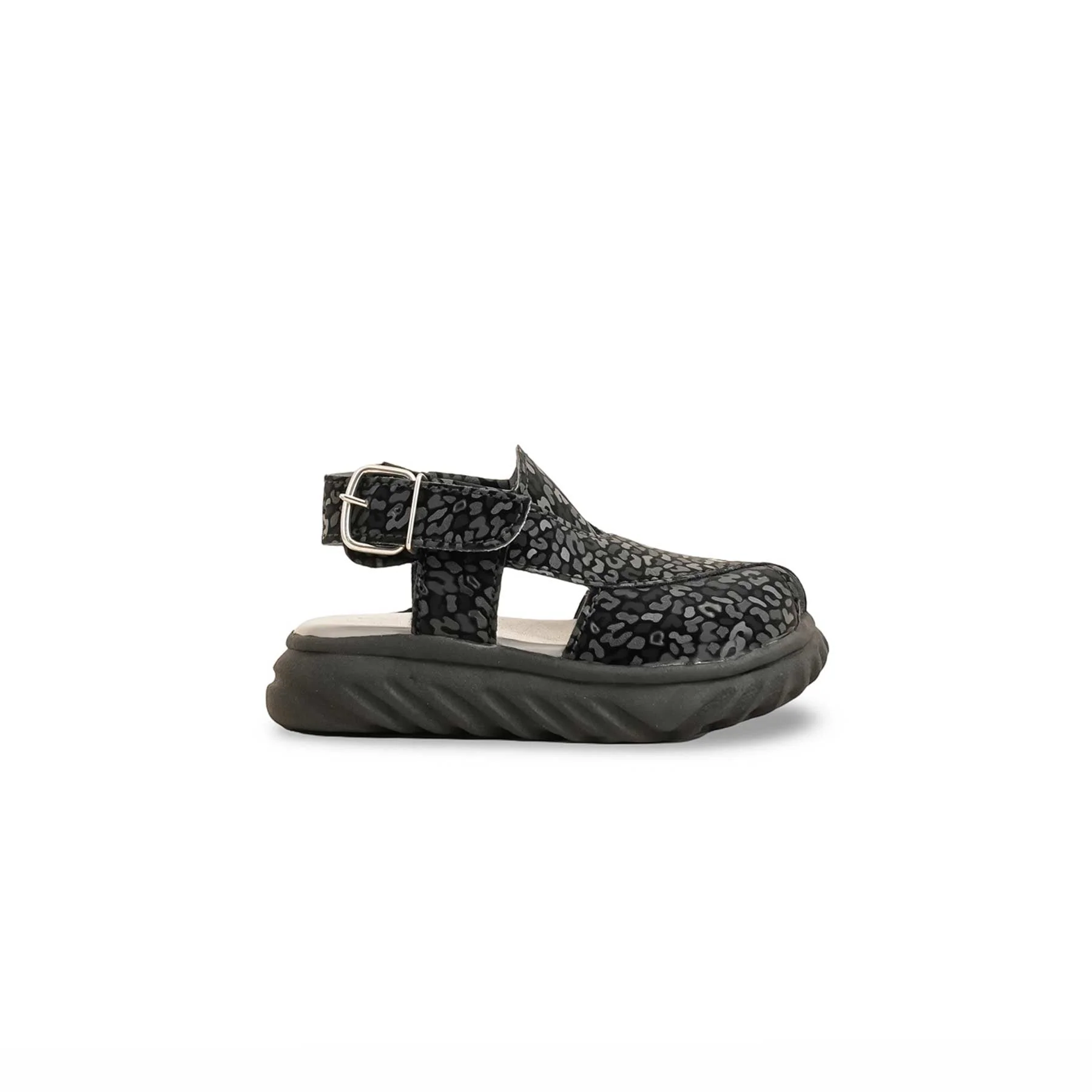 Boys Black Peshawari Chappal KD4841 - Image 2