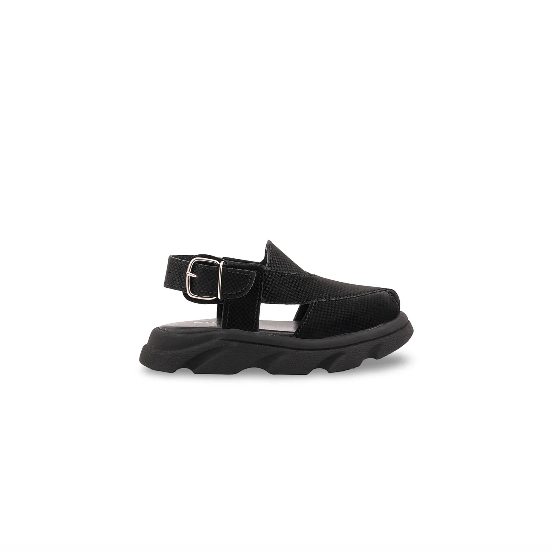 Boys Black Peshawari Chappal KD4956 - Image 2