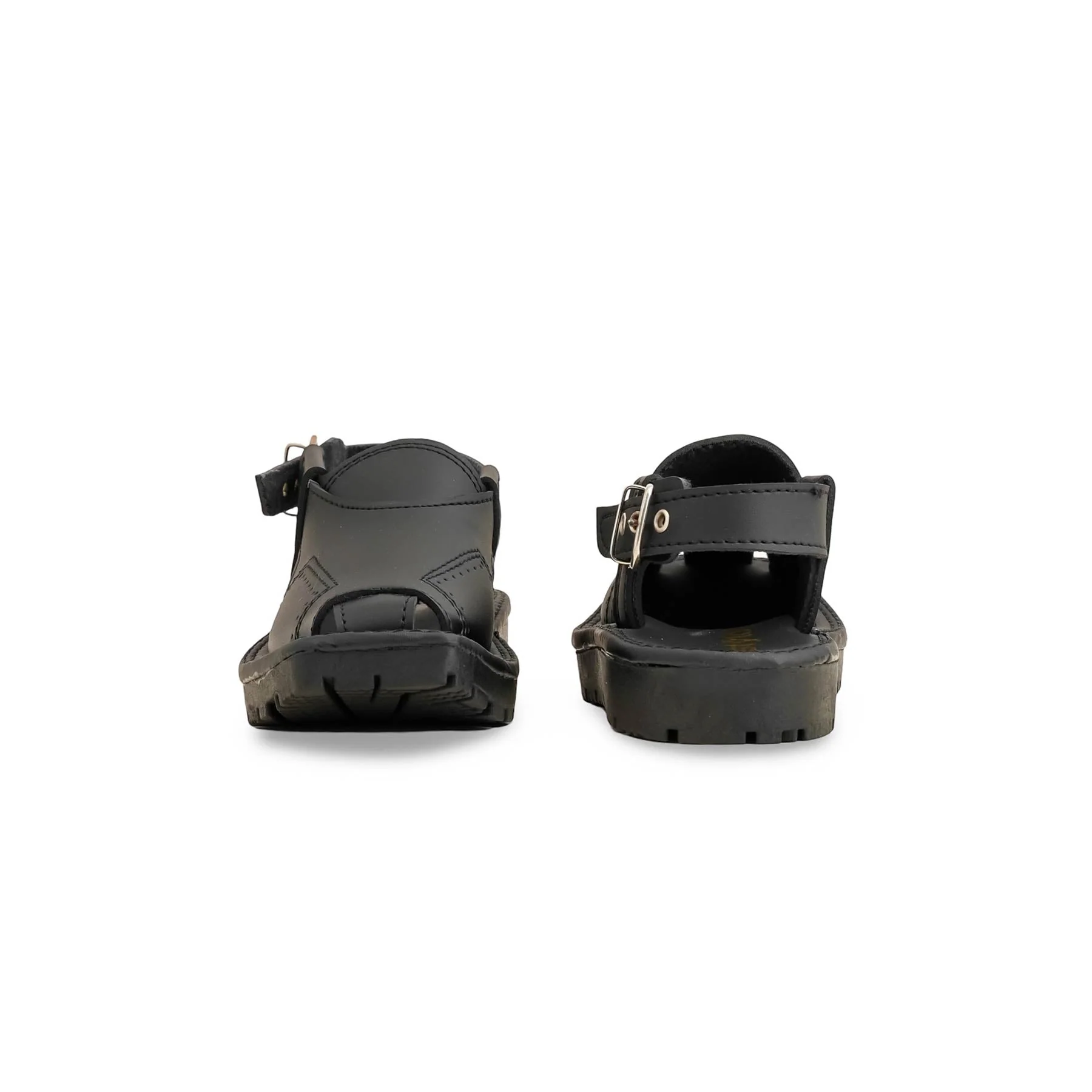 Boys Black Peshawari Chappal KD9946 - Image 4