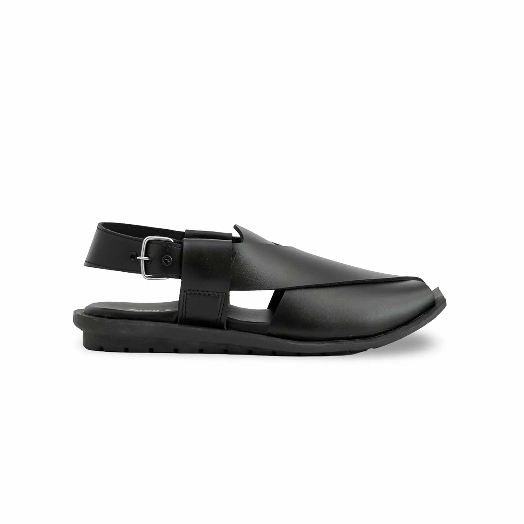 Boys Black Peshawari Chappal KD9955 - Image 2