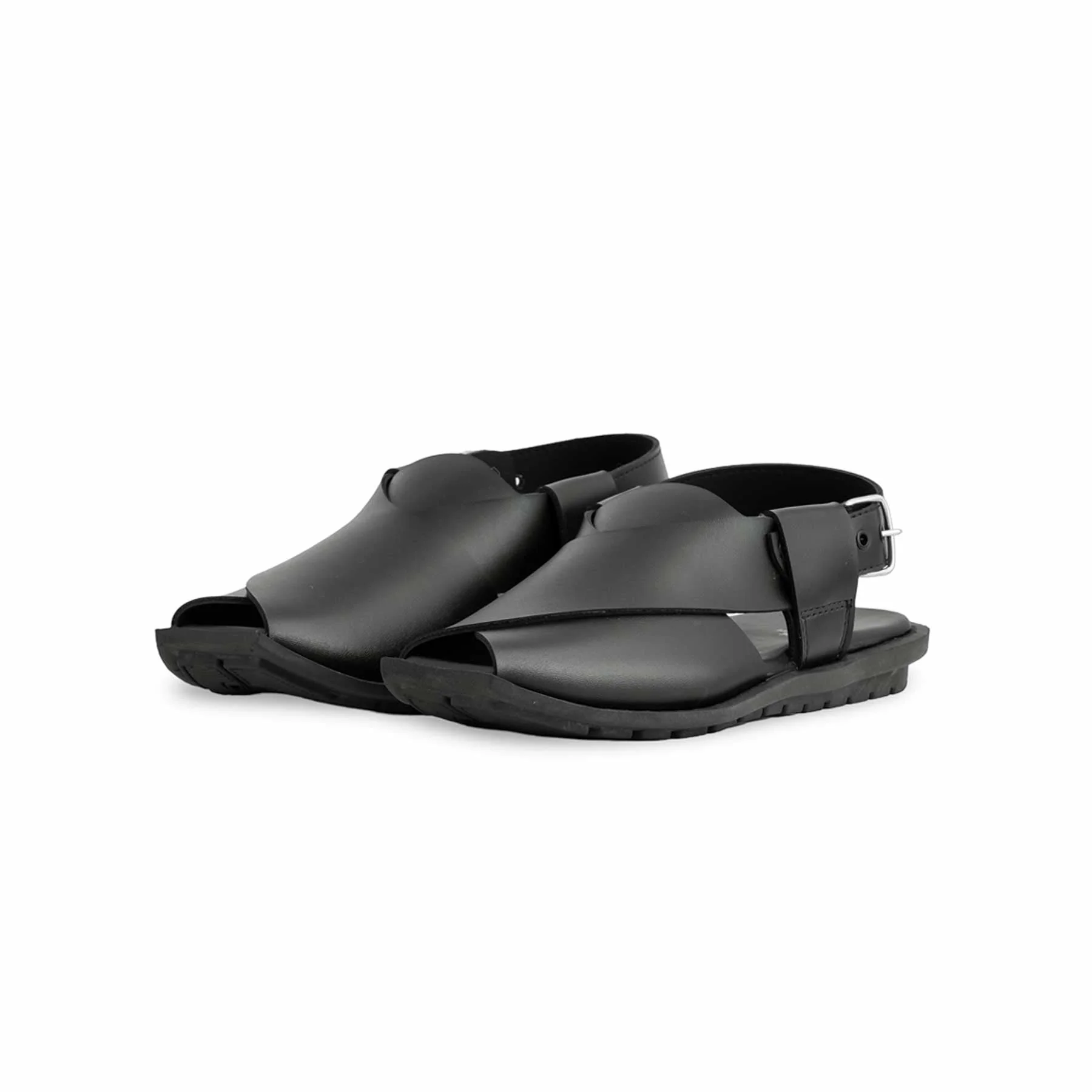 Boys Black Peshawari Chappal KD9955 - Image 3