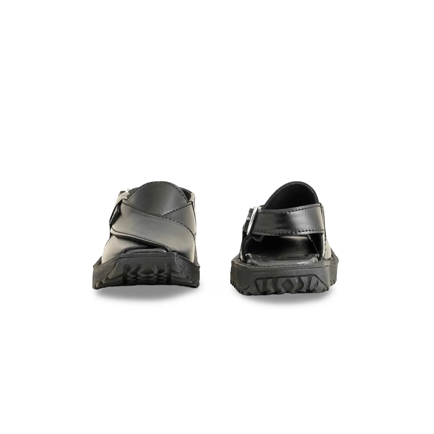 Boys Black Peshawari Chappal KD9993 - Image 4