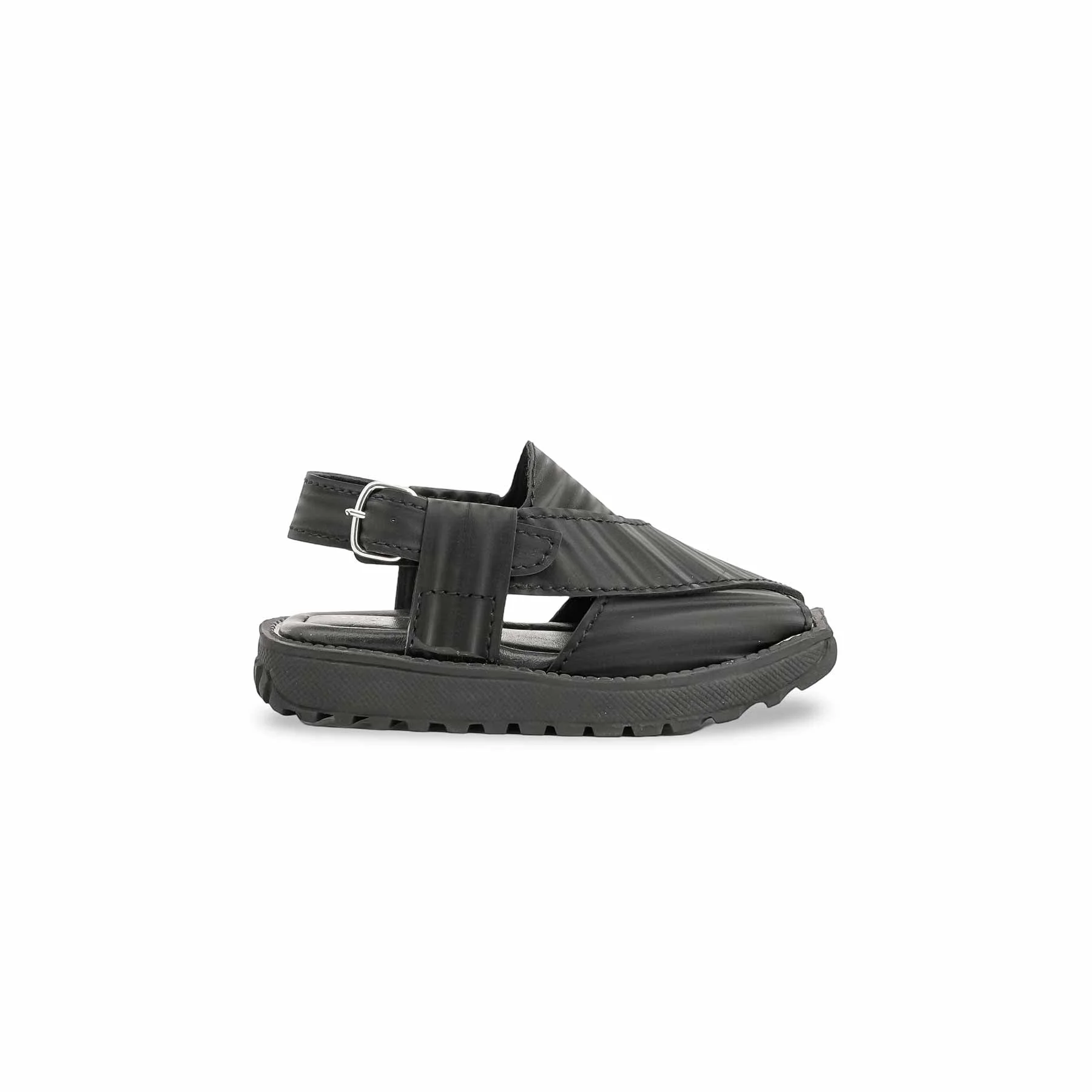 Boys Black Peshawari Chappal KD9994 - Image 2