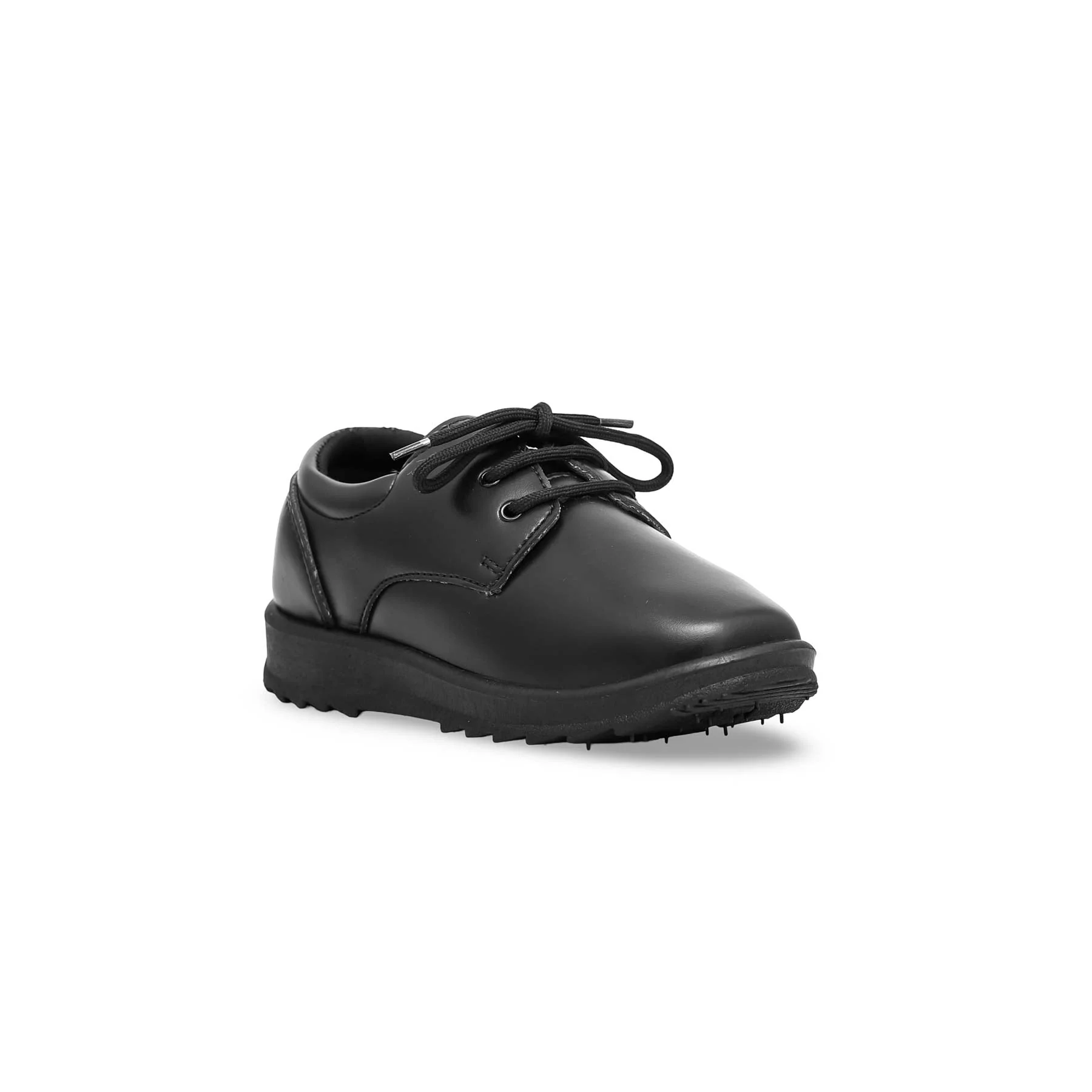Boys Black Lace Up School Shoes SK1060 - Image 2