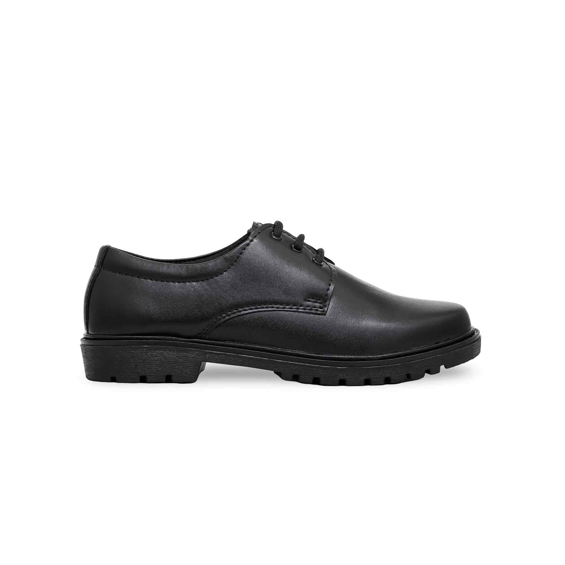 Boys Black Lace Up School Shoes SK1075 - Image 2