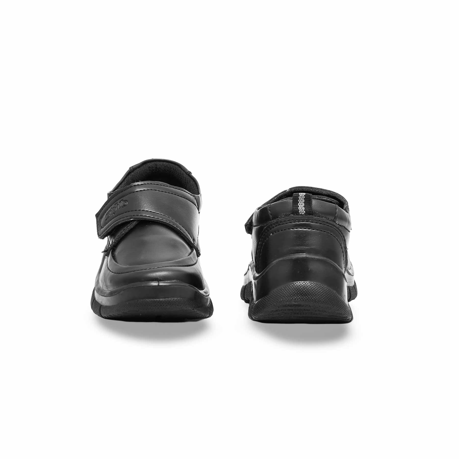 Boys Black Velcro School Shoes SK1081 - Image 3