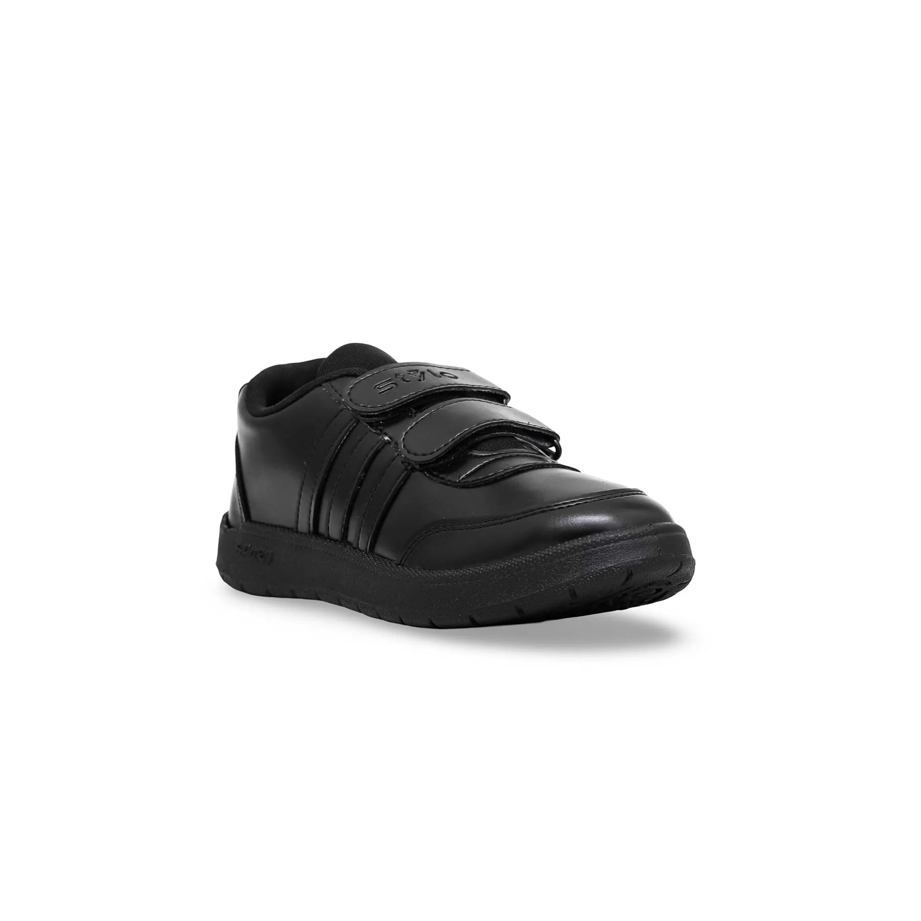 Boys Black Dual Strap School Shoes SK1082 - Image 3