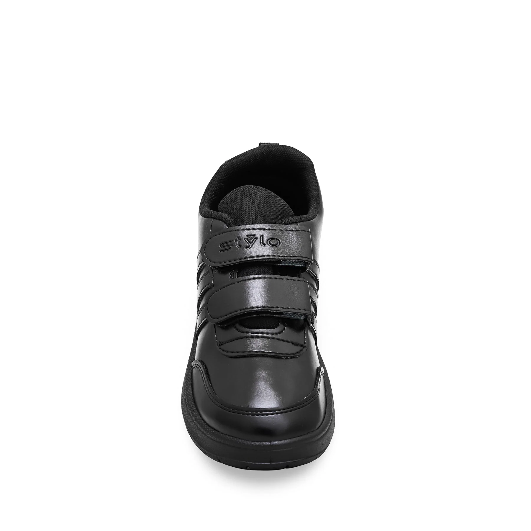 Boys Black Dual Strap School Shoes SK1082 - Image 4