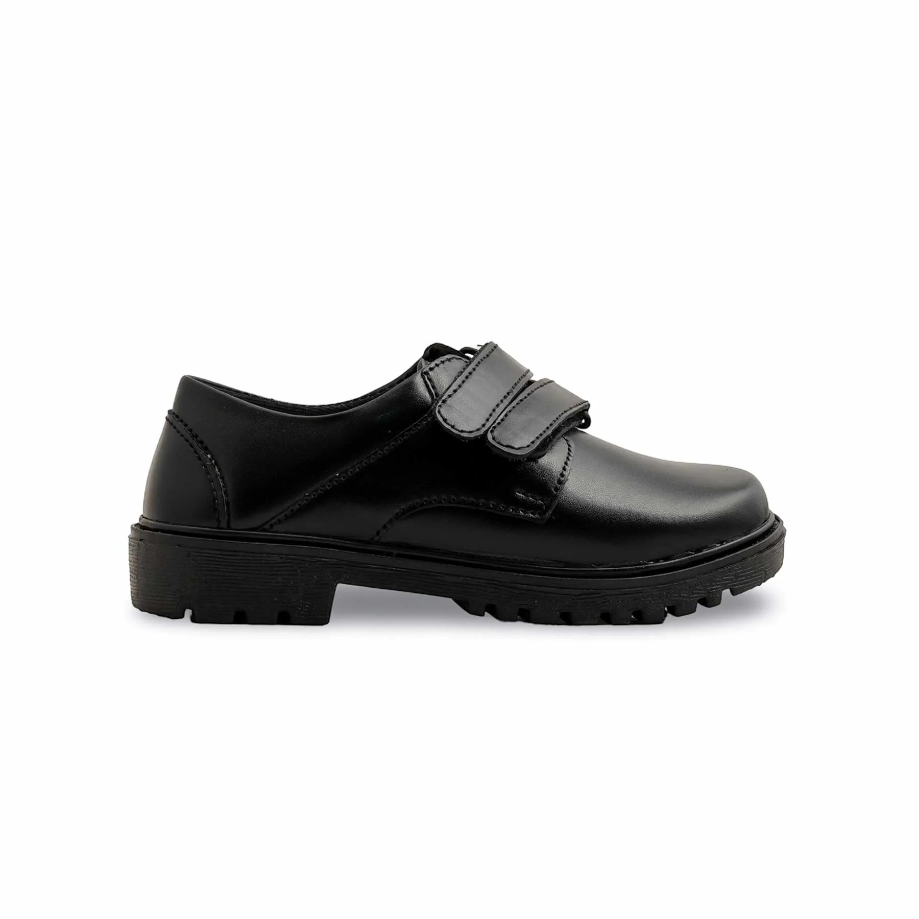 Boys Black Velcro Strap School Shoes SK1093 - Image 2