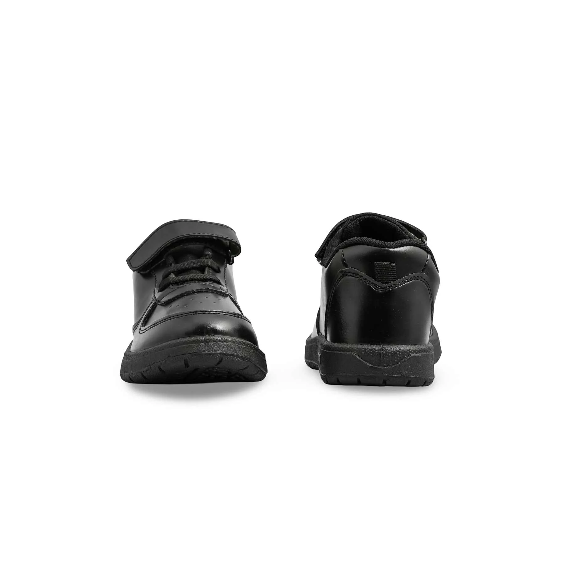 Boys Black Velcro Strap School Shoes SK1099 - Image 4
