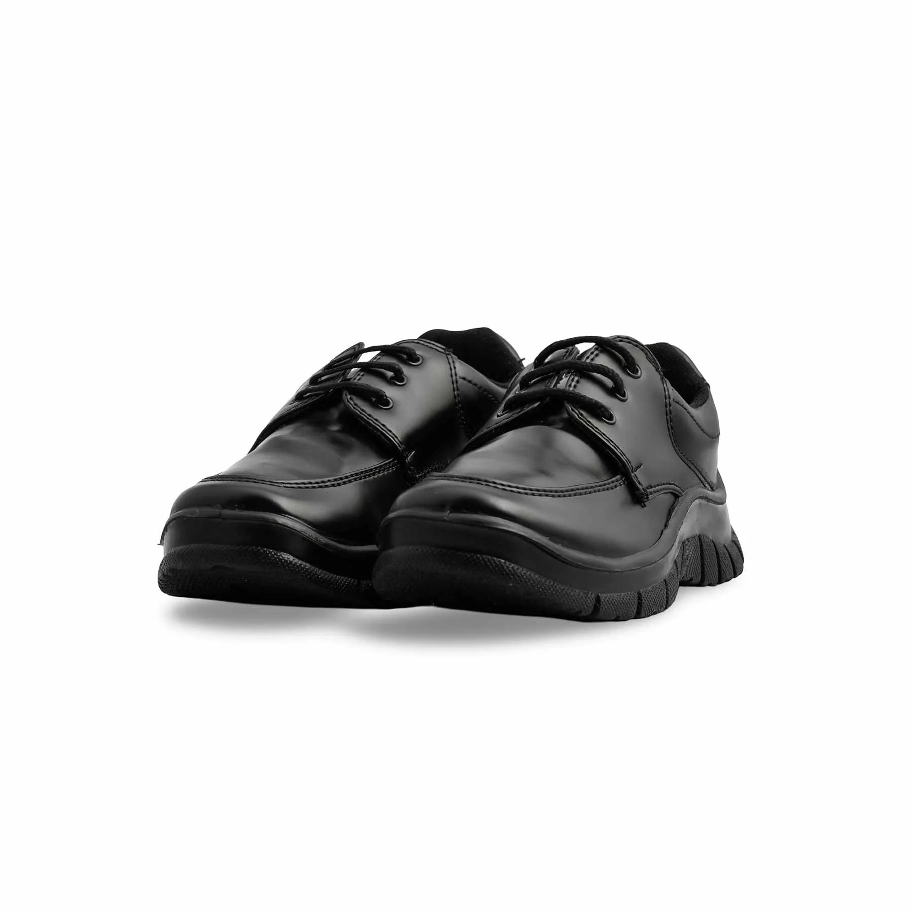 Boys Black Velcro Strap School Shoes SK1103 - Image 3