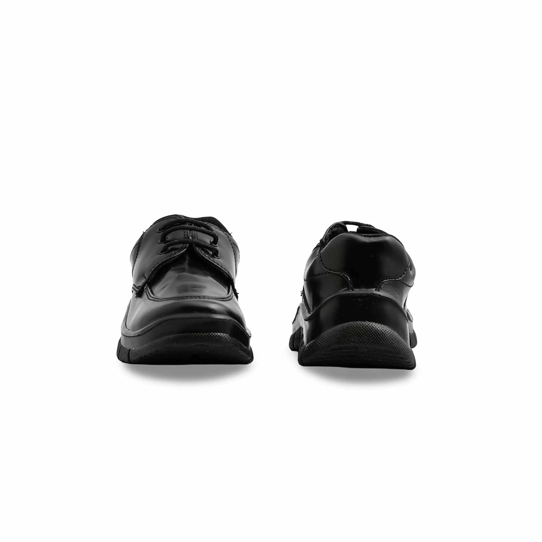 Boys Black Velcro Strap School Shoes SK1103 - Image 4