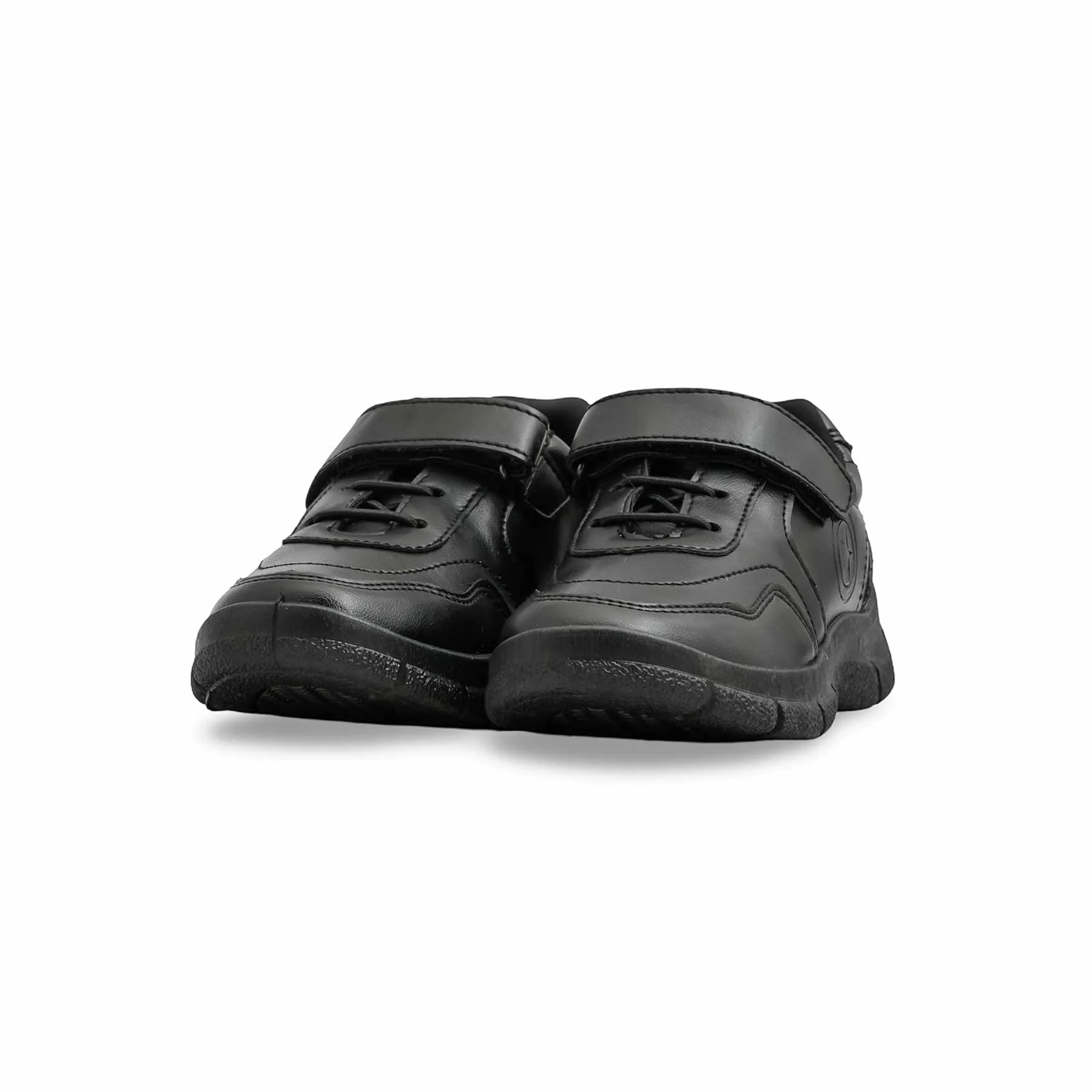 Boys Black Velcro Strap School Shoes SK1109 - Image 3
