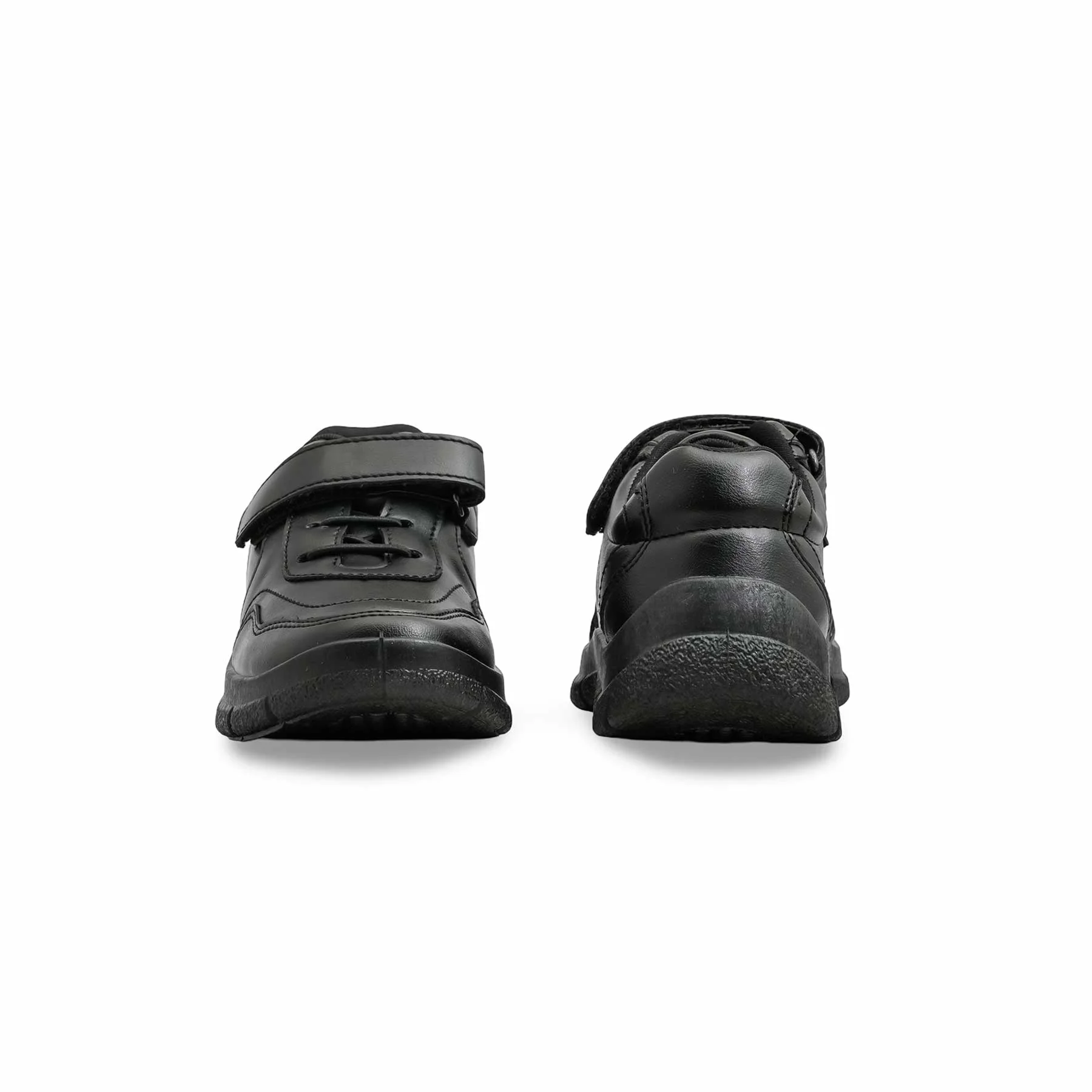 Boys Black Velcro Strap School Shoes SK1109 - Image 4
