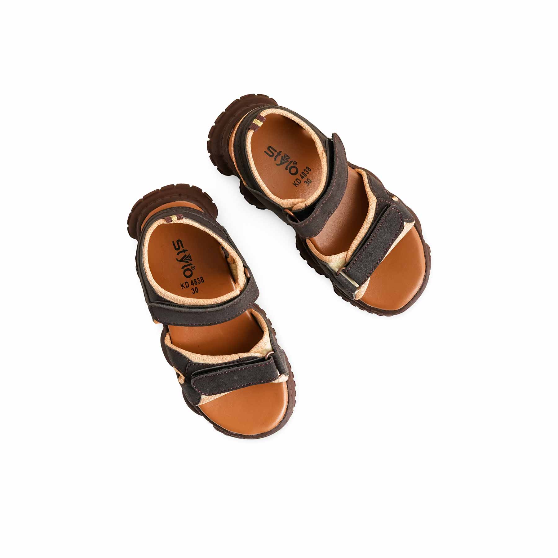 Boys Brown Casual Sandal KD4838 - Image 4