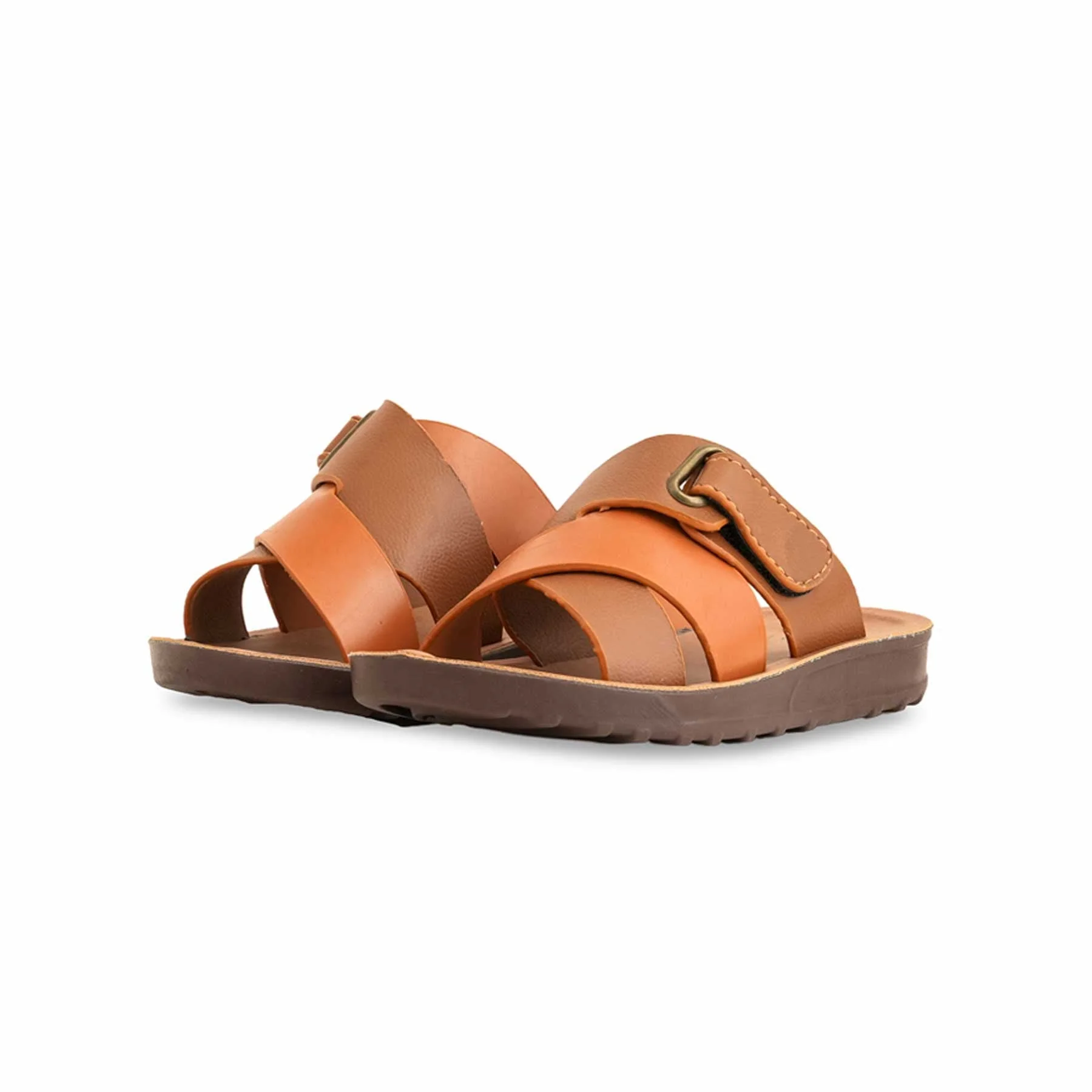 Boys Brown Casual Slipper KD4709 - Image 3