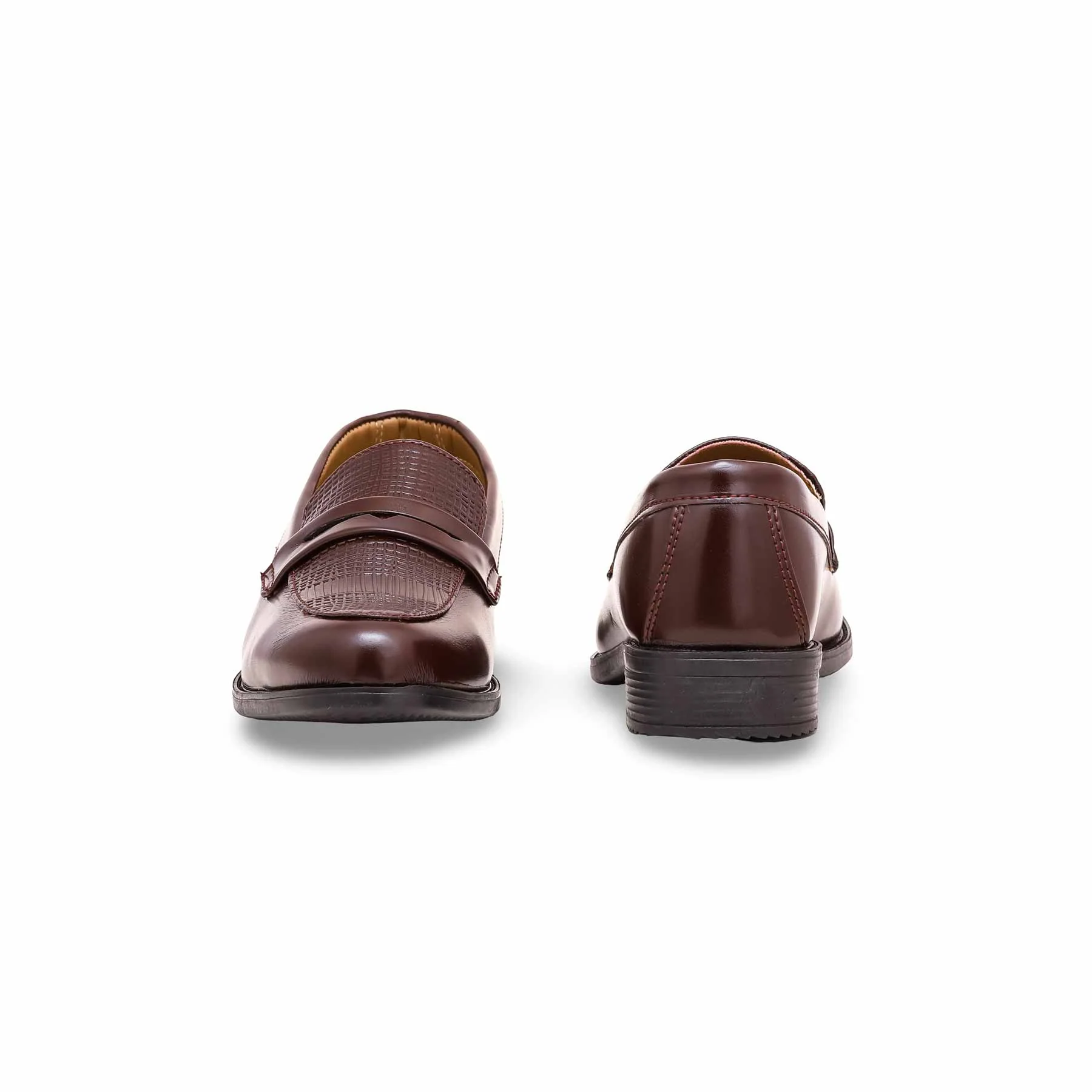 Boys Brown Formal Moccasin KD2393 - Image 3