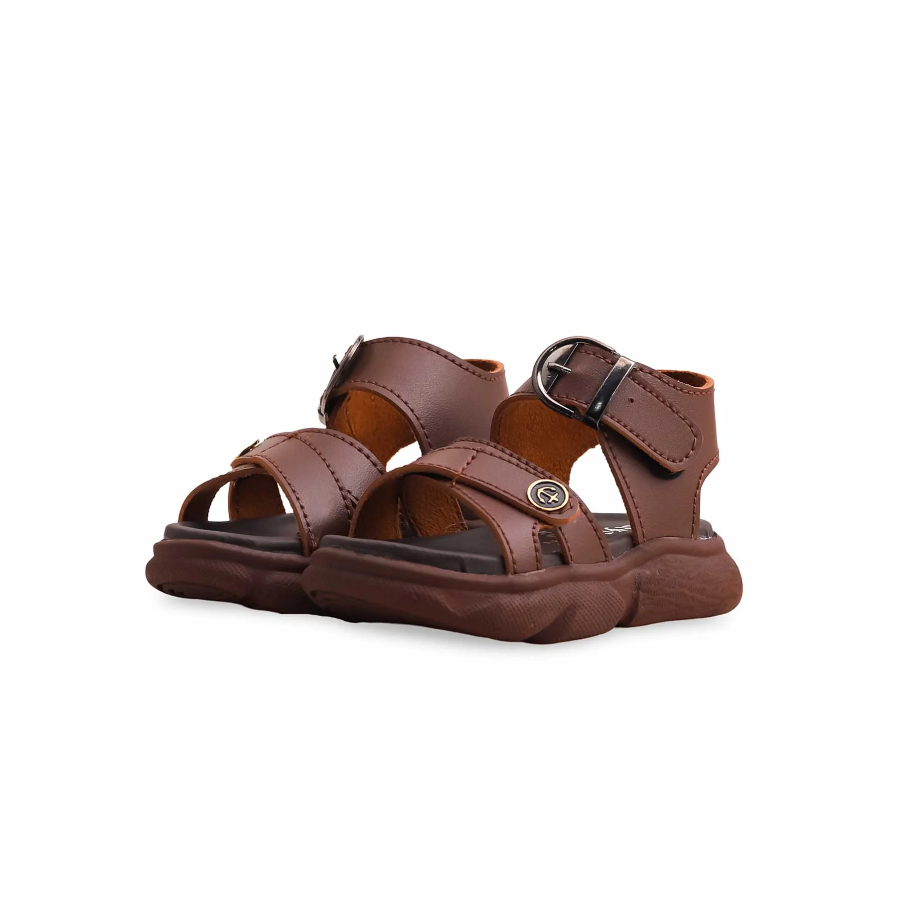 Boys Brown Formal Sandal KD4722 - Image 3