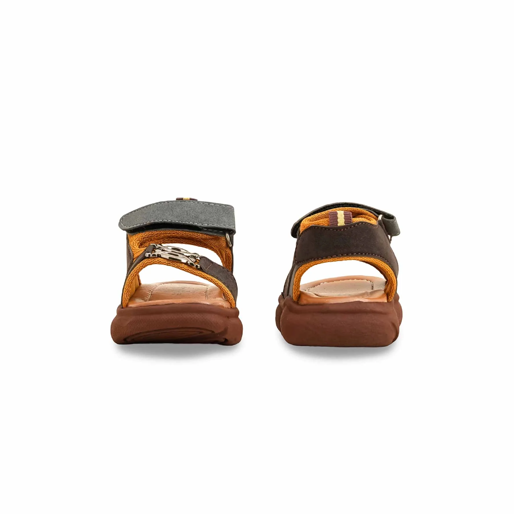Boys Brown Formal Sandal KD4742 - Image 4