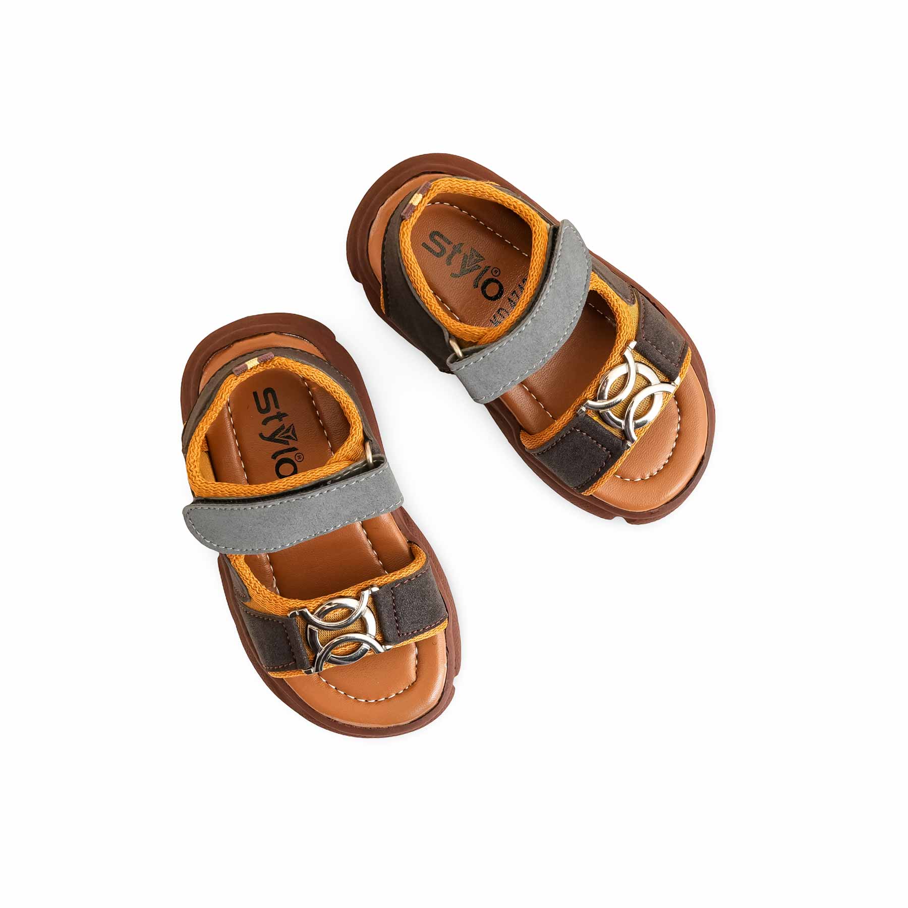 Boys Brown Formal Sandal KD4742 - Image 5