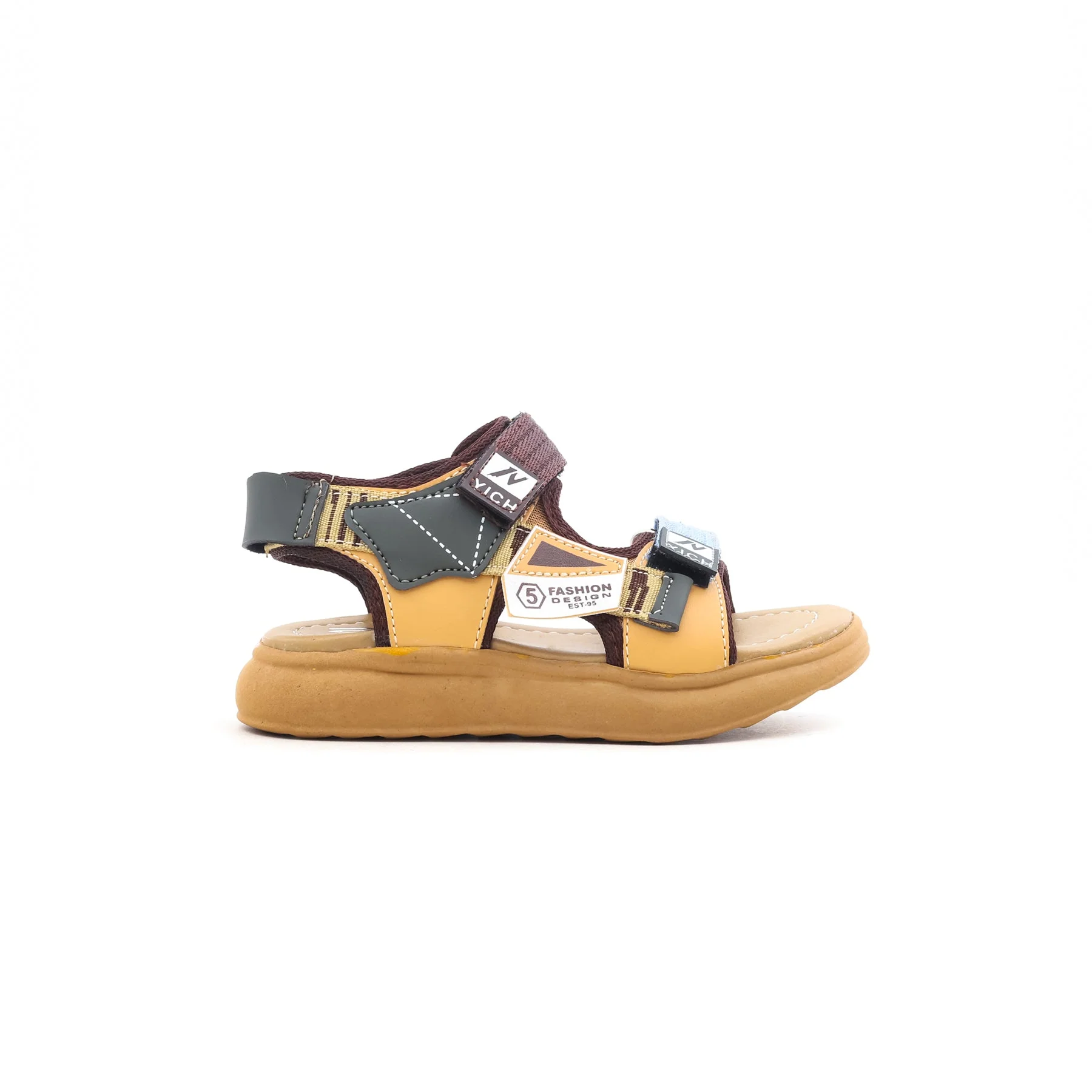 Boys Brown Formal Sandal KD9339 - Image 2