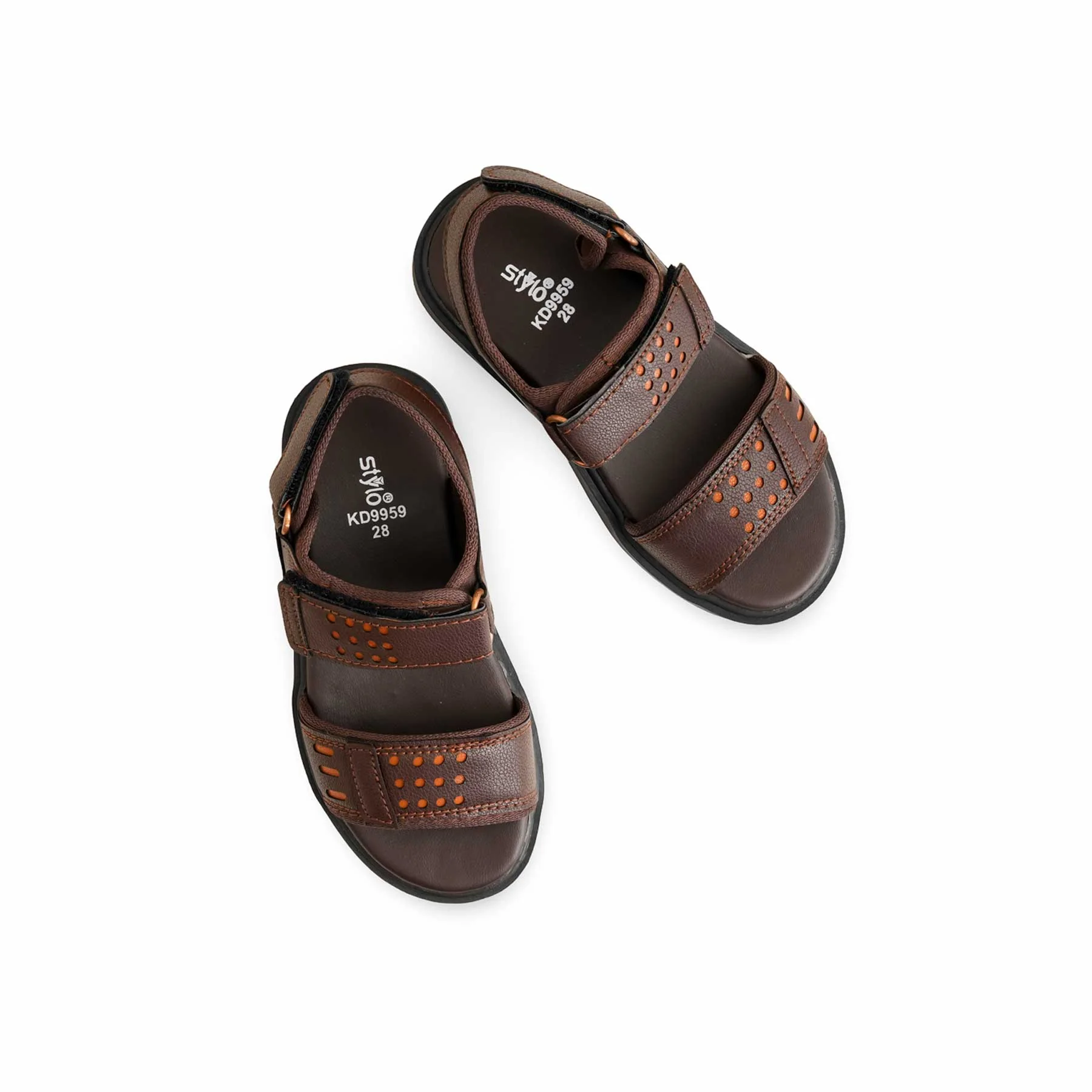 Boys Brown Formal Sandal KD9959 - Image 5