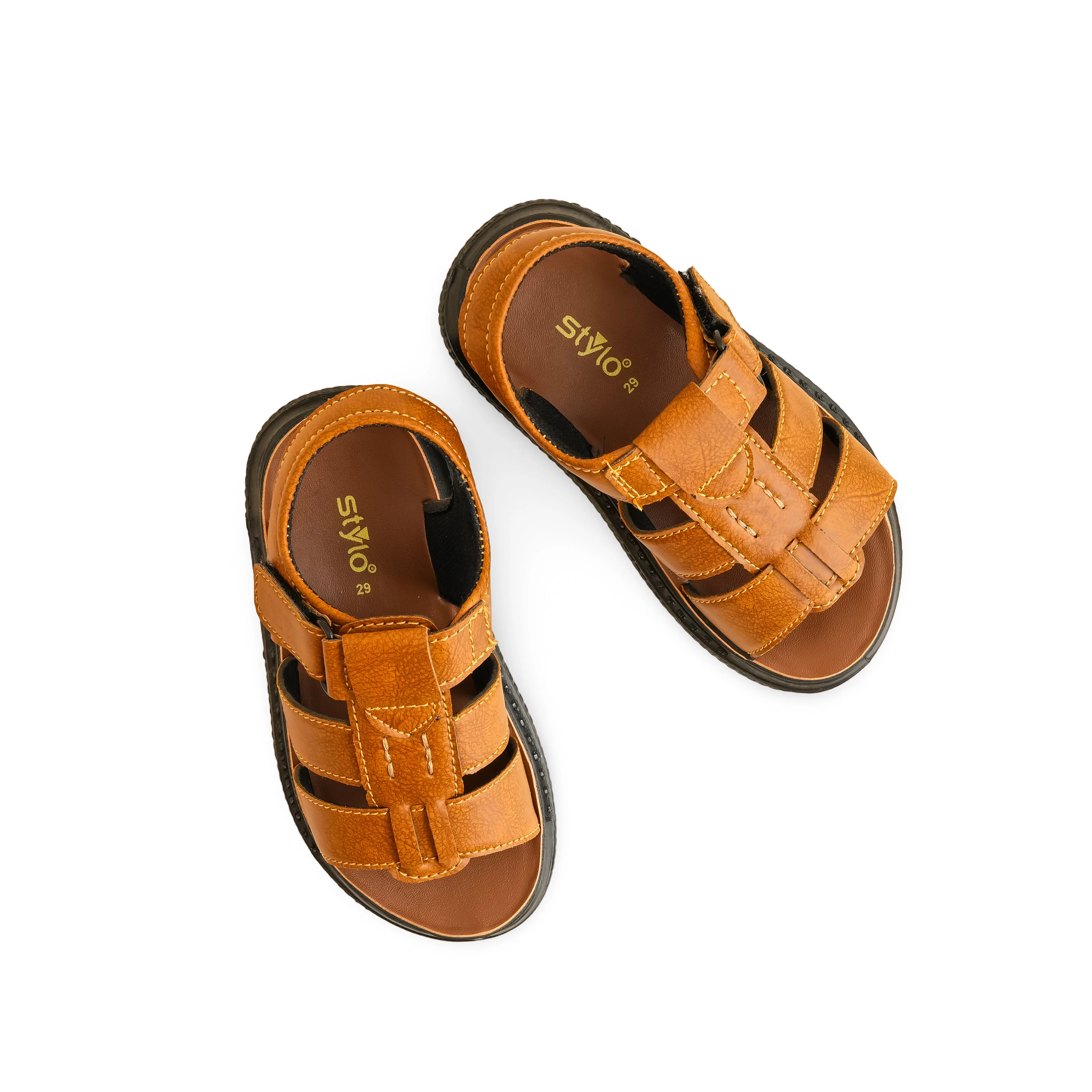 Boys Brown Formal Sandal KD9977 - Image 5