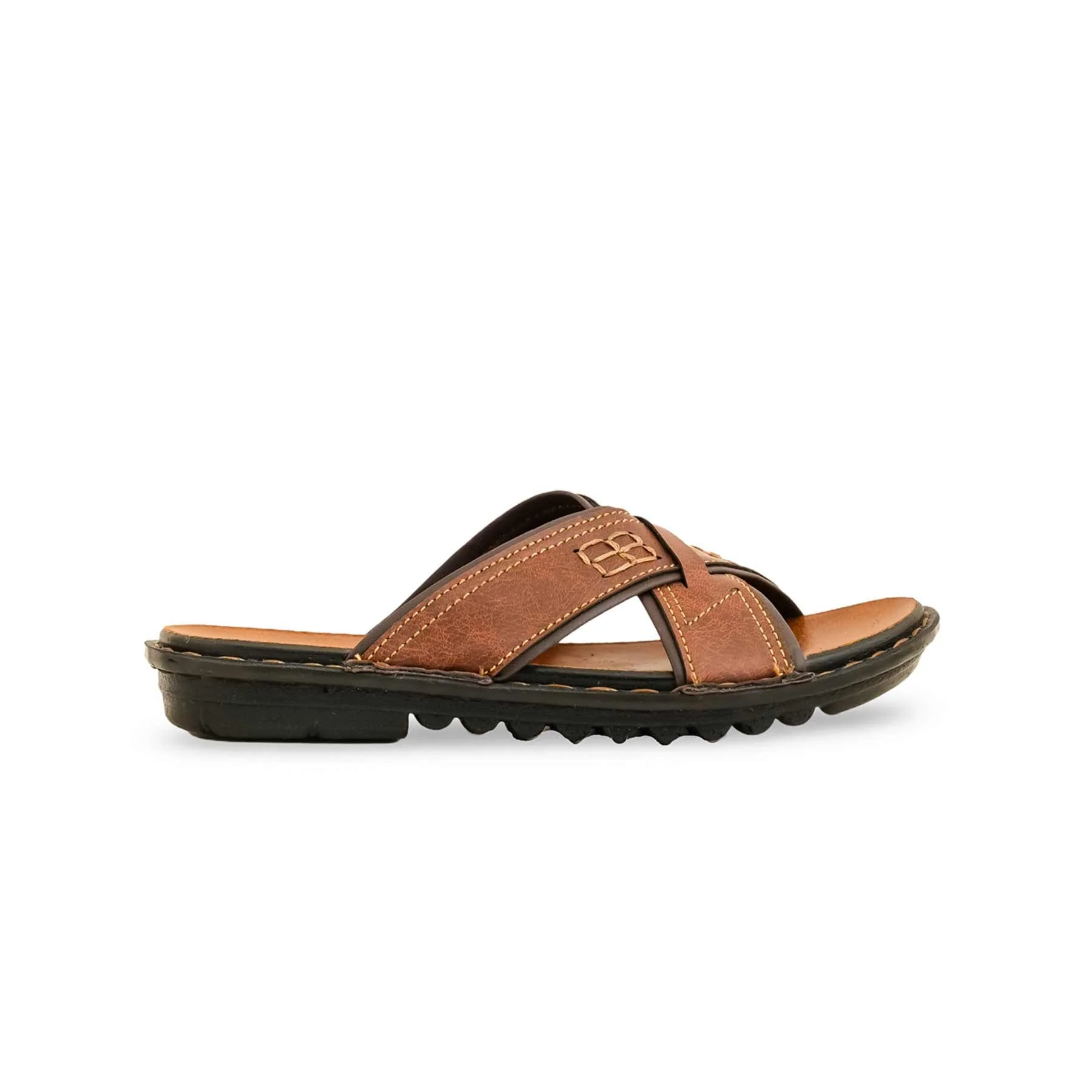 Boys Brown Formal Slipper KD4717 - Image 2