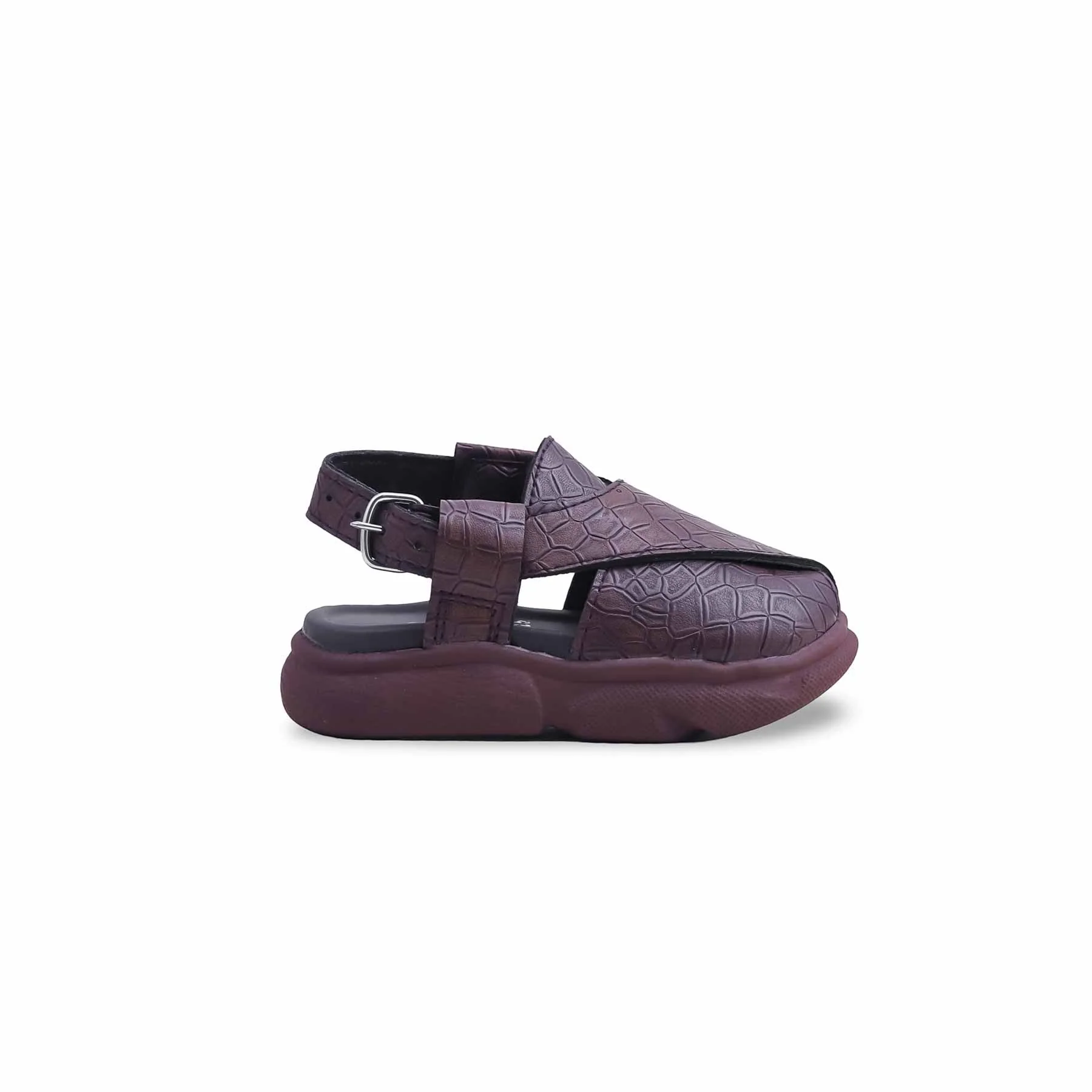 Boys Brown Peshawari Chappal KD4725 - Image 2