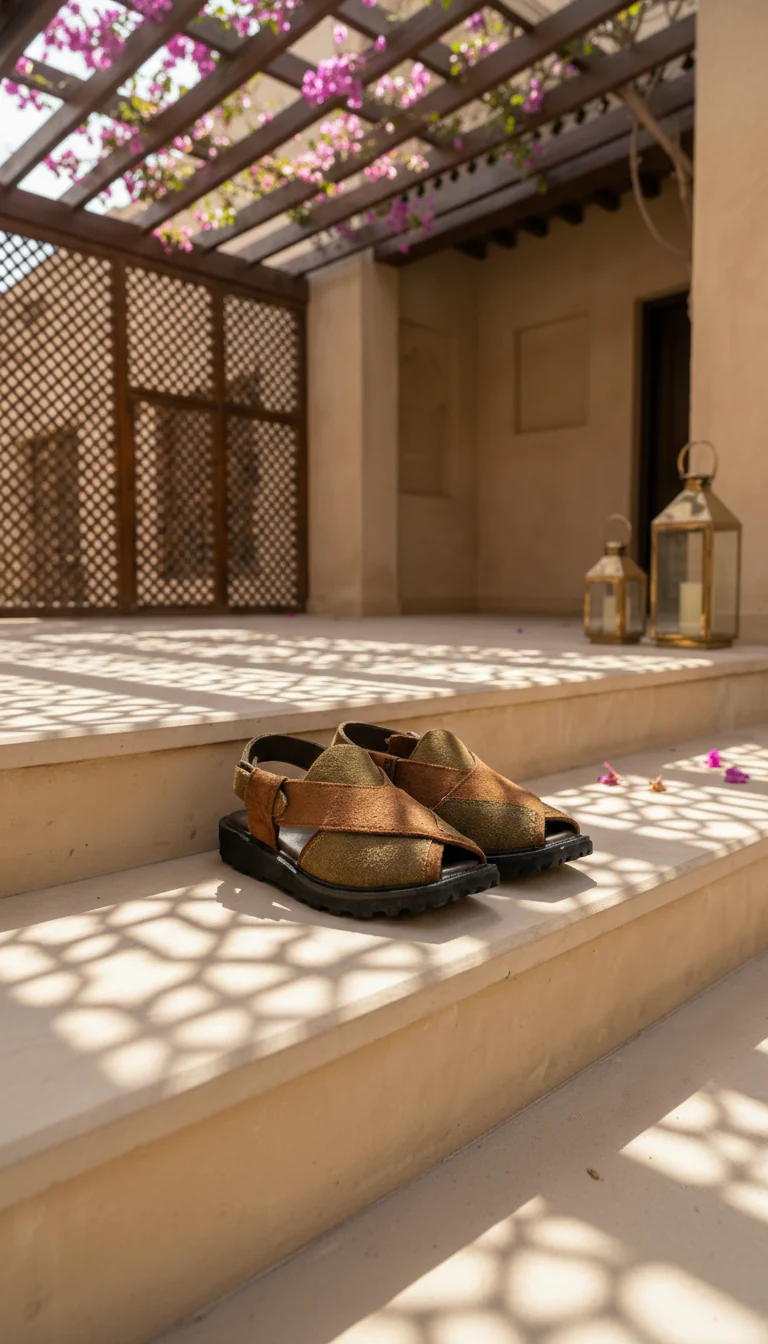 Boys Brown Peshawari Chappal KD4987 - Image 2
