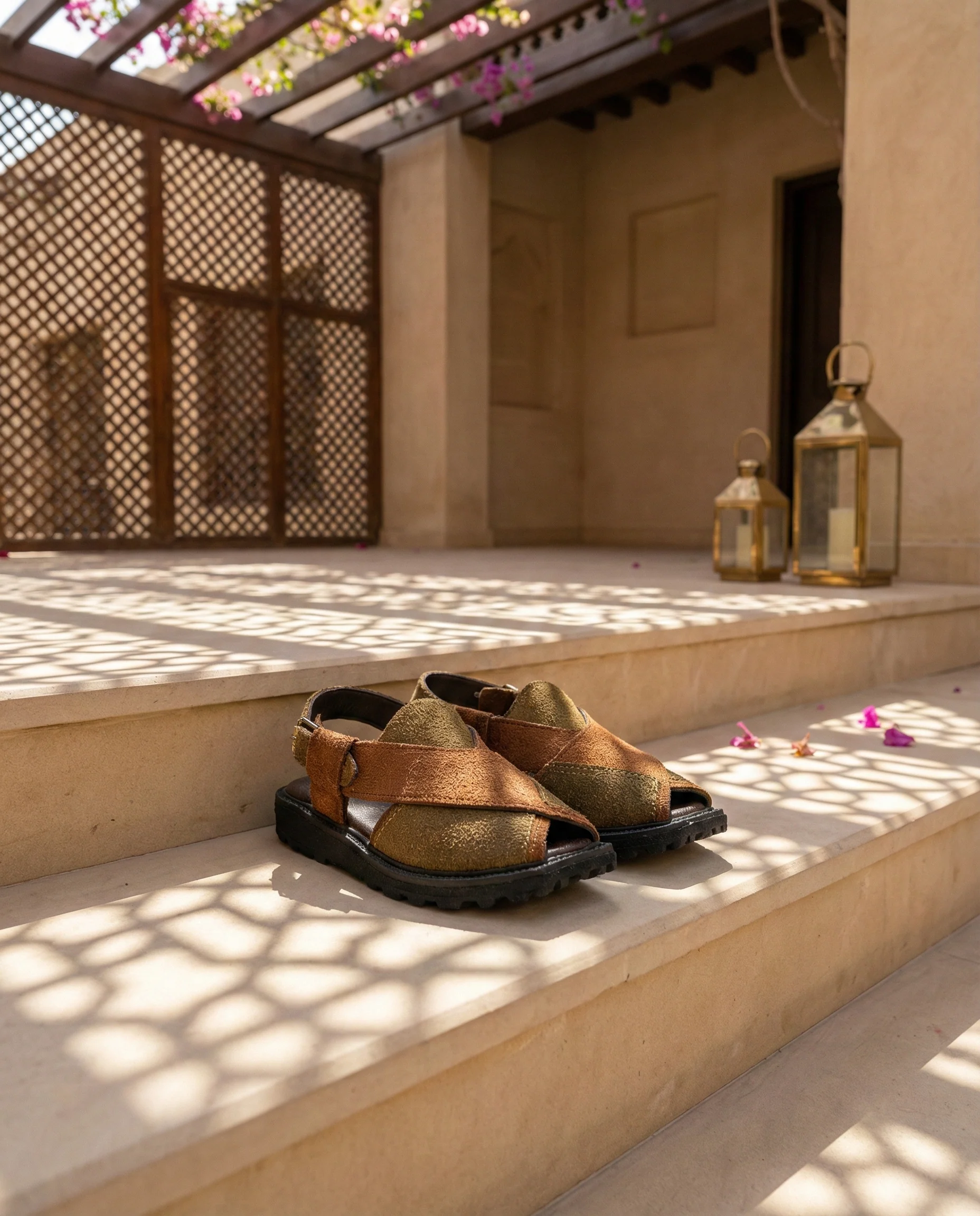 Boys Brown Peshawari Chappal KD4987 - Image 3