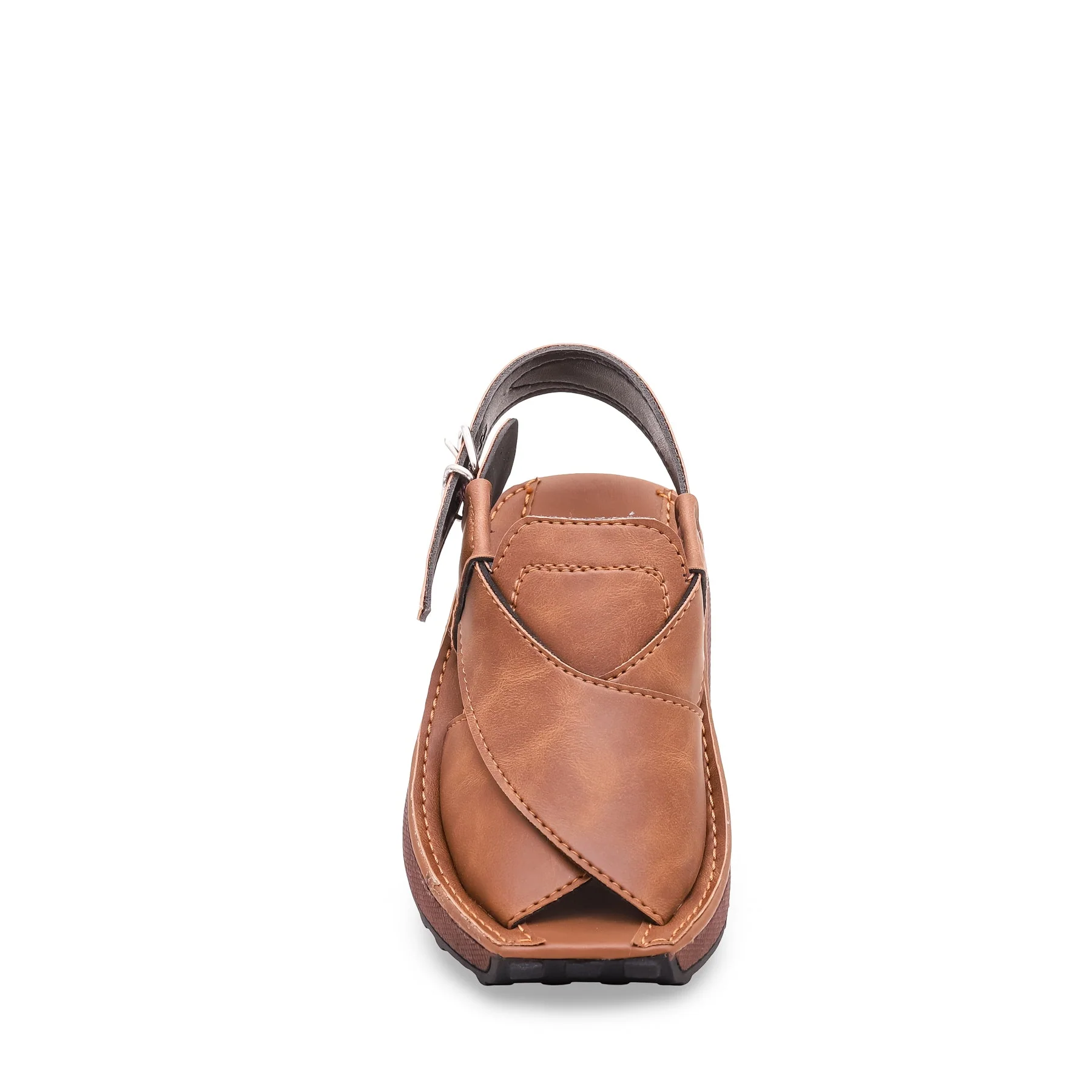 Boys Brown Peshawari Chappal KD9520 - Image 3